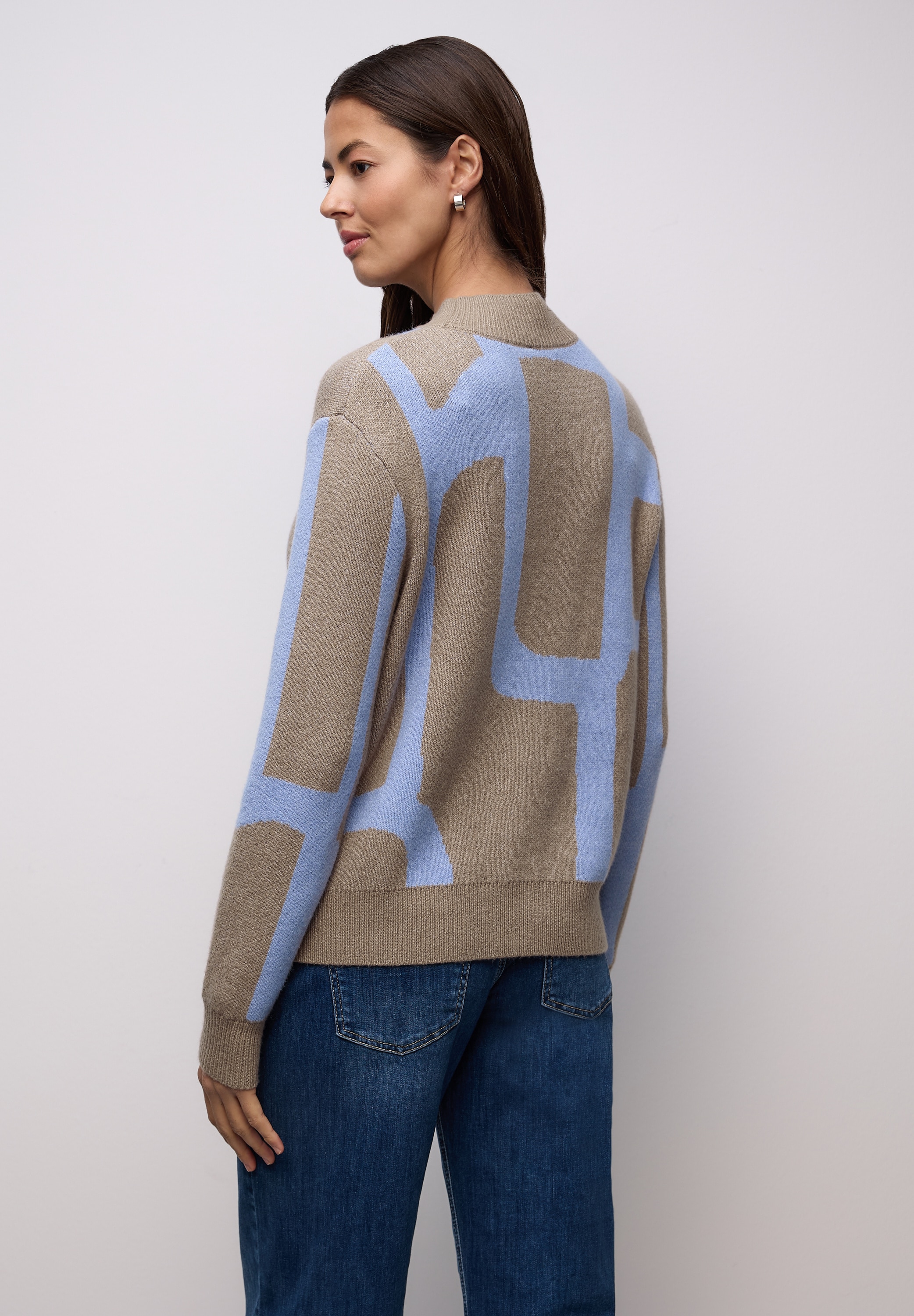 STREET ONE Strickpullover mit grafischem Muster