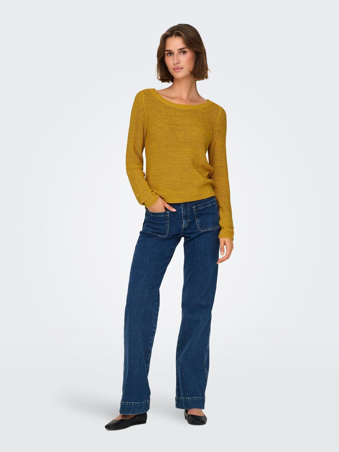ONLY Strickpullover »ONLGEENA XO L/S PULLOVER KNT NOOS«, mit Rundhalsausschnitt
