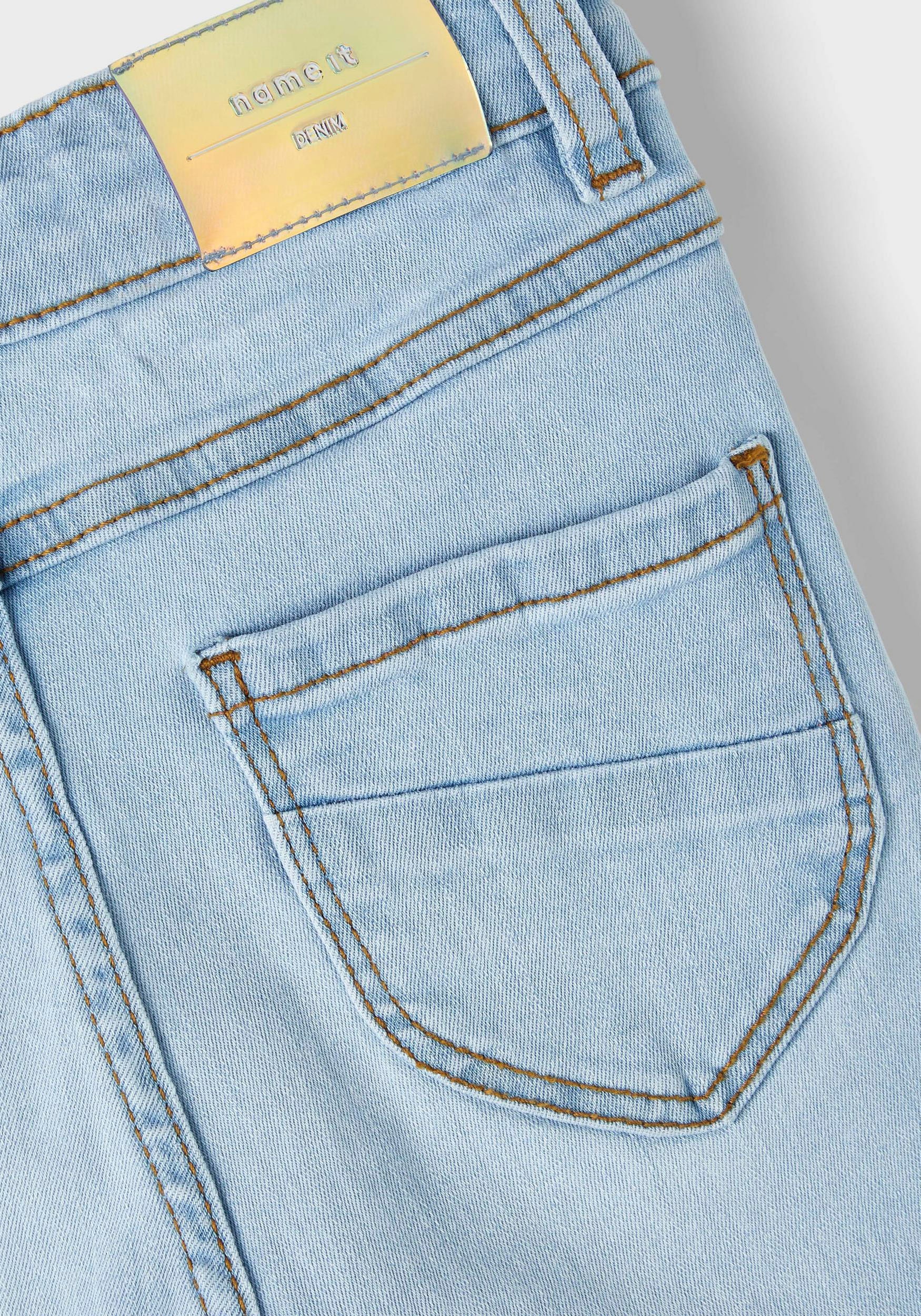Trendige Name It Skinny-fit-Jeans »NKFPOLLY HW SKINNY JEANS 1180-ST NOOS«, mit  Stretch versandkostenfrei - ohne Mindestbestellwert kaufen