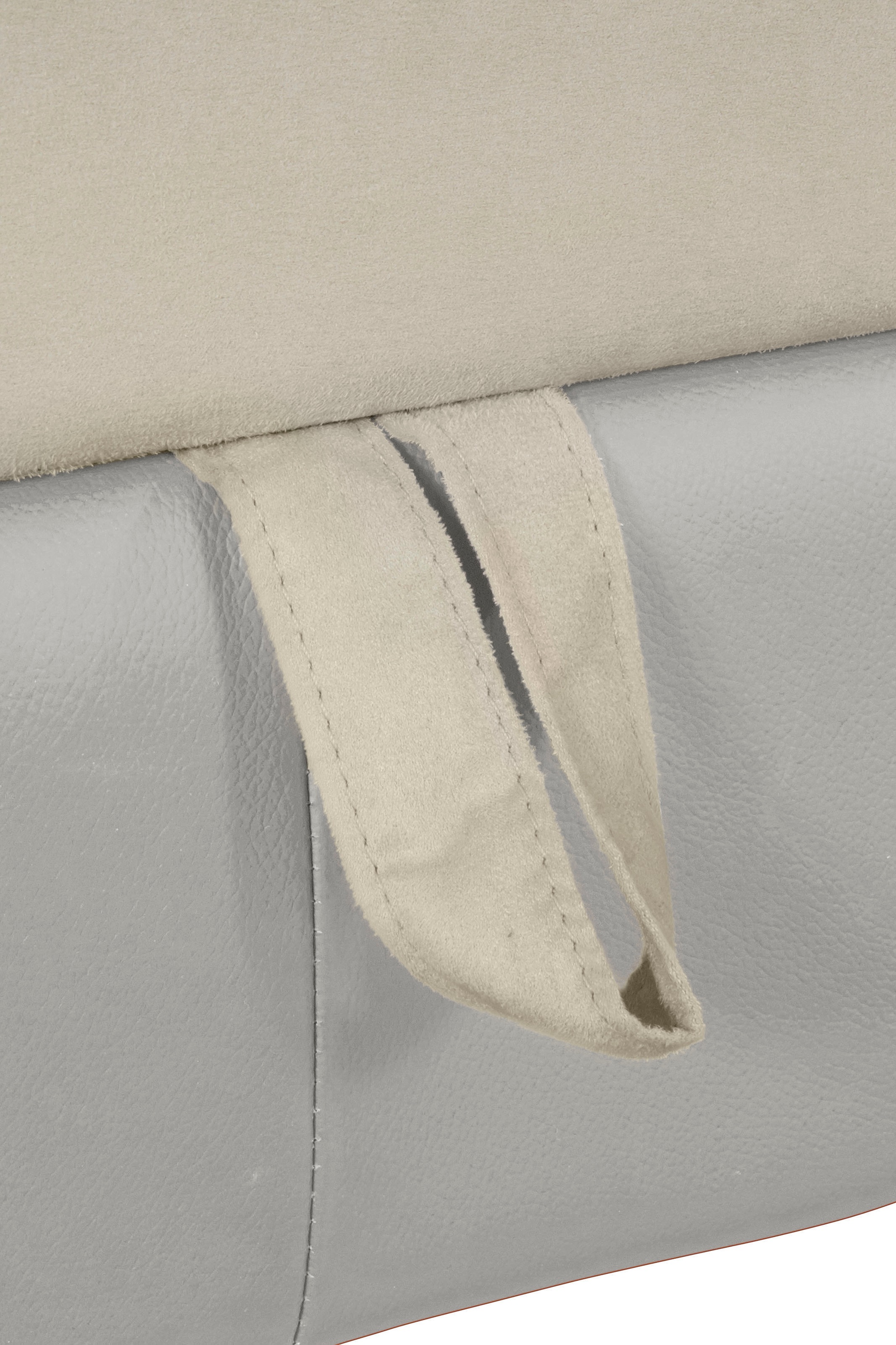 COTTA Ecksofa »Chef L-Form«, mit Kopfteilverstellung, edle Metallkufen, wahlweise mit Bettfunktion