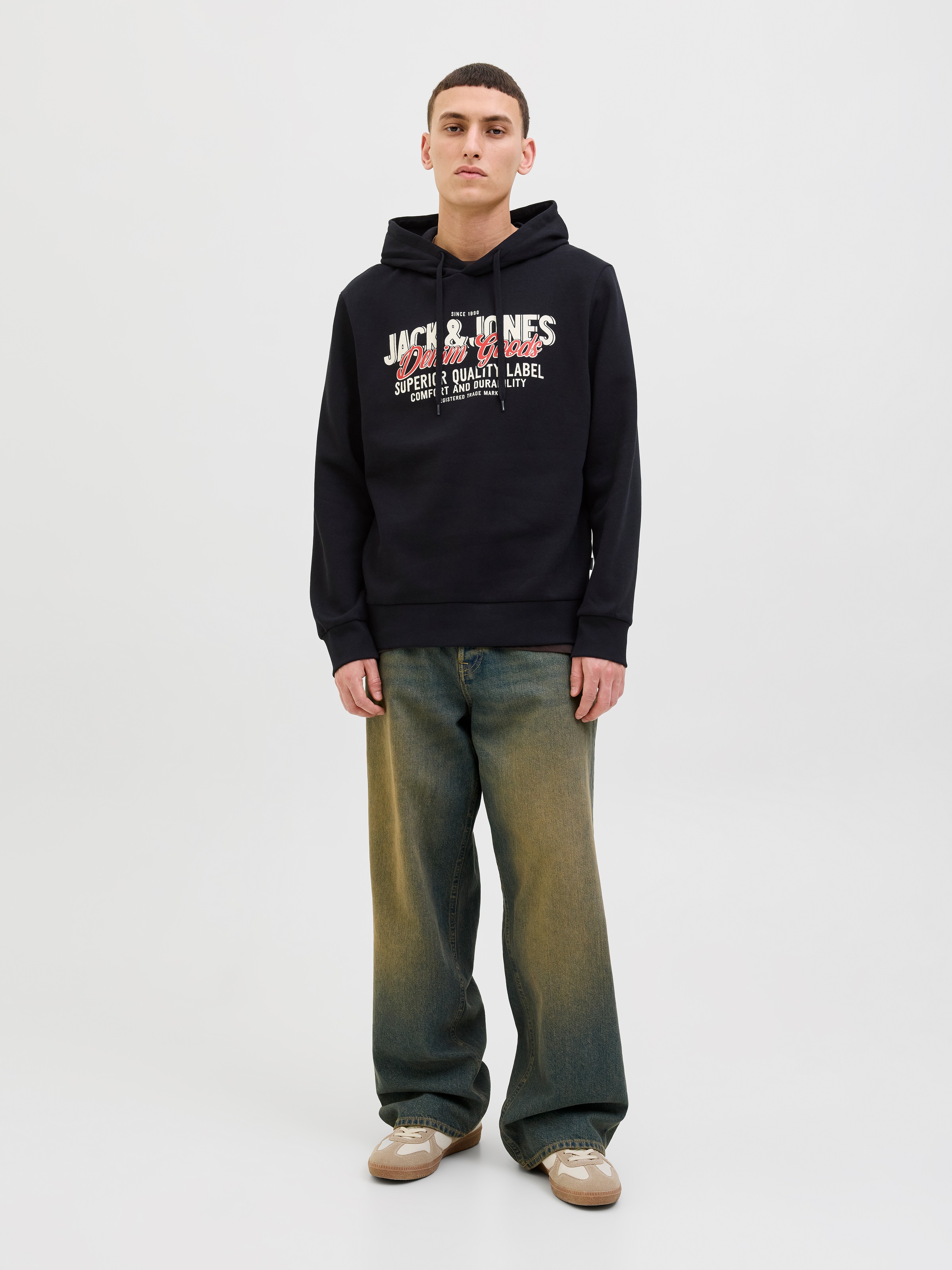 Jack & Jones Kapuzensweatshirt »JJELOGO SWEAT HOOD 2 COL 25/26 NOOS«