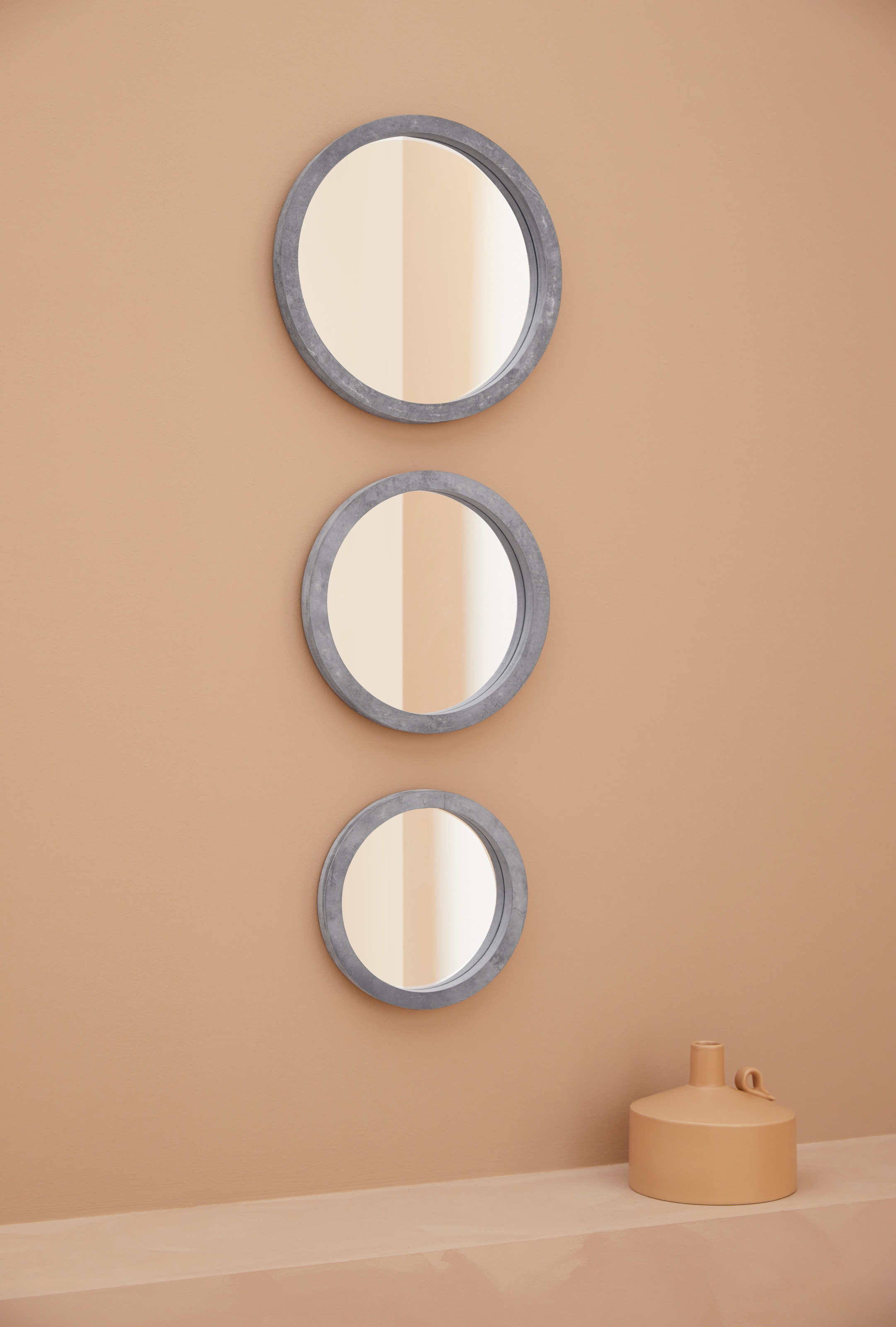 Dekospiegel »Moana«, (3 St.), Wandspiegel, rund, verschiedene Grössen