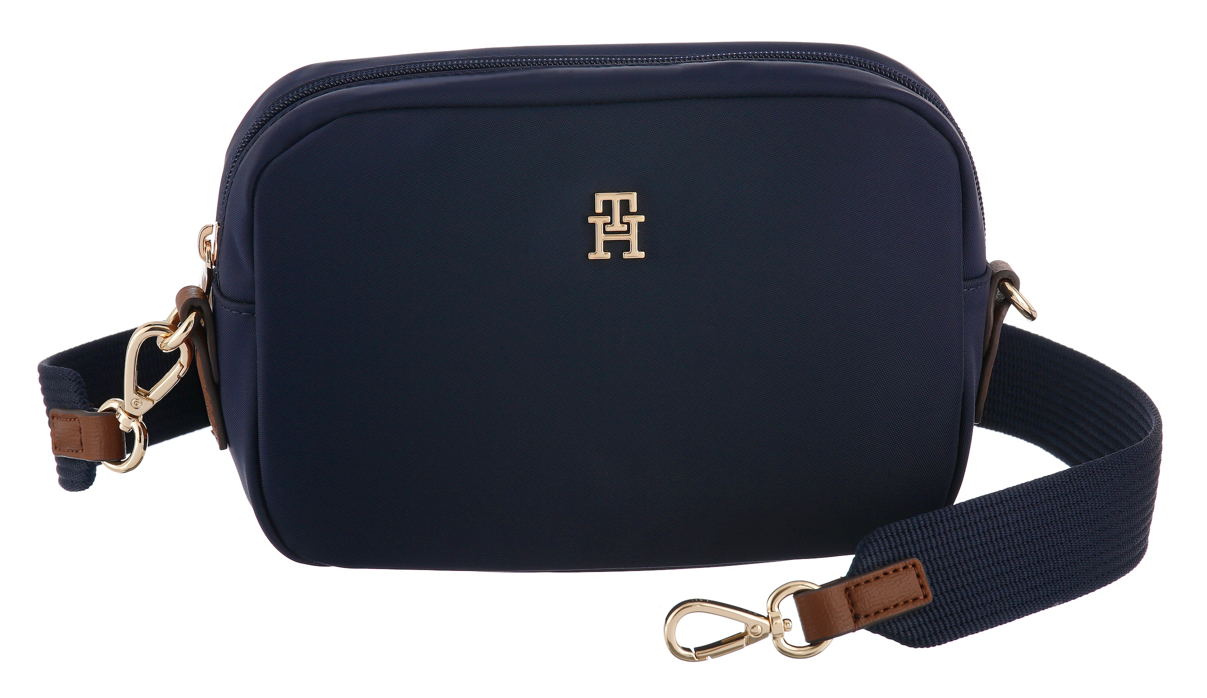 Tommy Hilfiger Mini sac »POPETTE CAMERA BAG« Sac bandoulière femme, sac épaule avec élément bijou TH