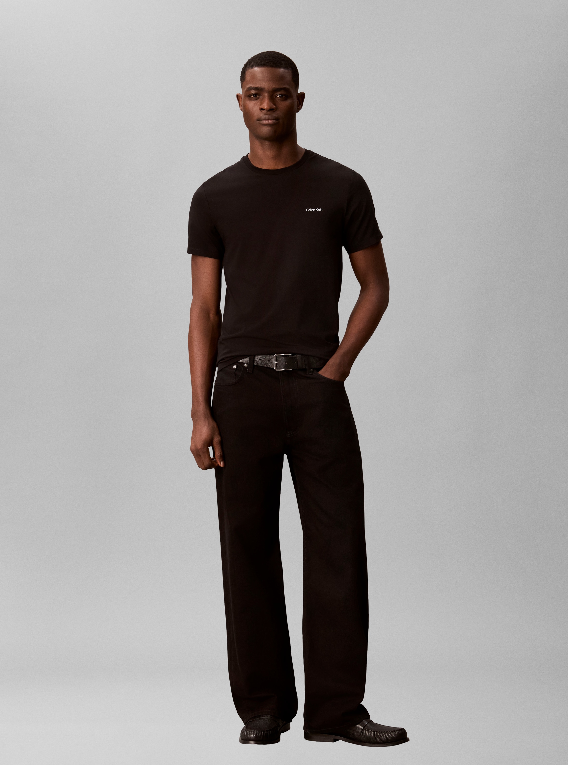 Calvin Klein T-shirt »SLIM STRETCH COTTON« Coupe slim avec encolure ronde
