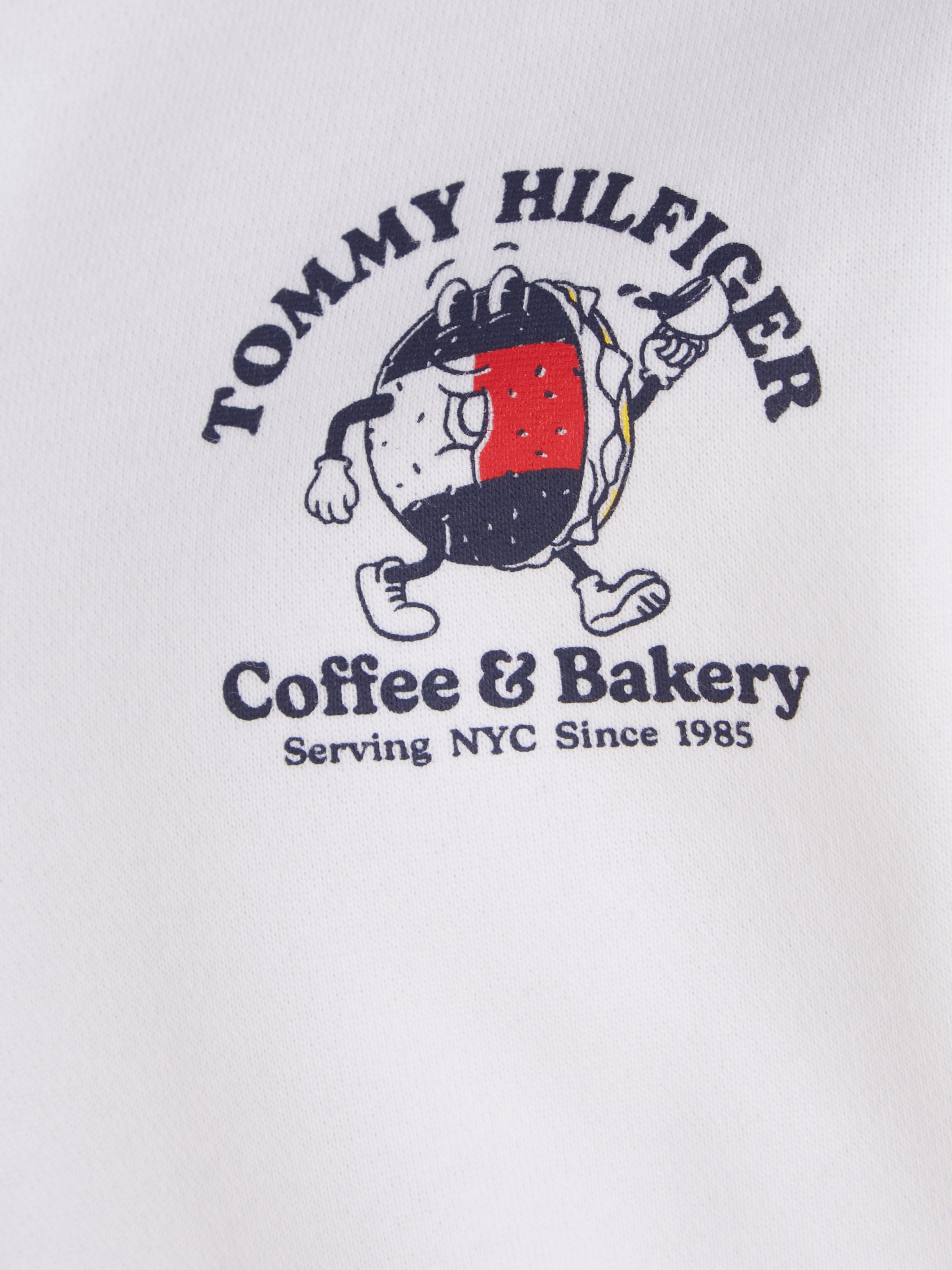 Tommy Hilfiger Sweatshirt »TOMMY BAGELS FULL ZIP SWEATSHIRT«, mit grossem Print auf der Rückseite
