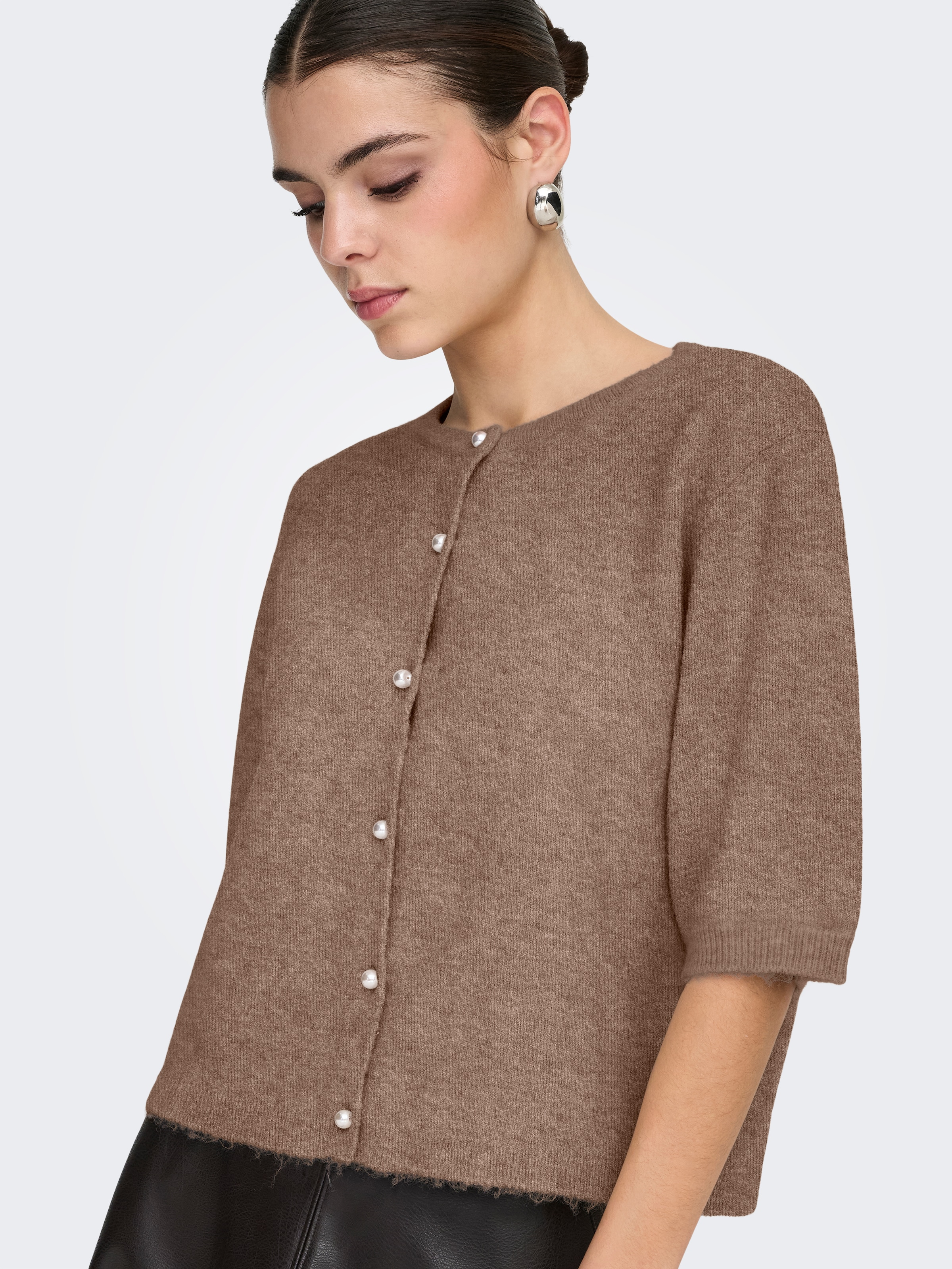 JDY Veste en tricot »JDYRUE LIFE 2/4 PEARL CARDIGAN KNT« mélange de matériaux,