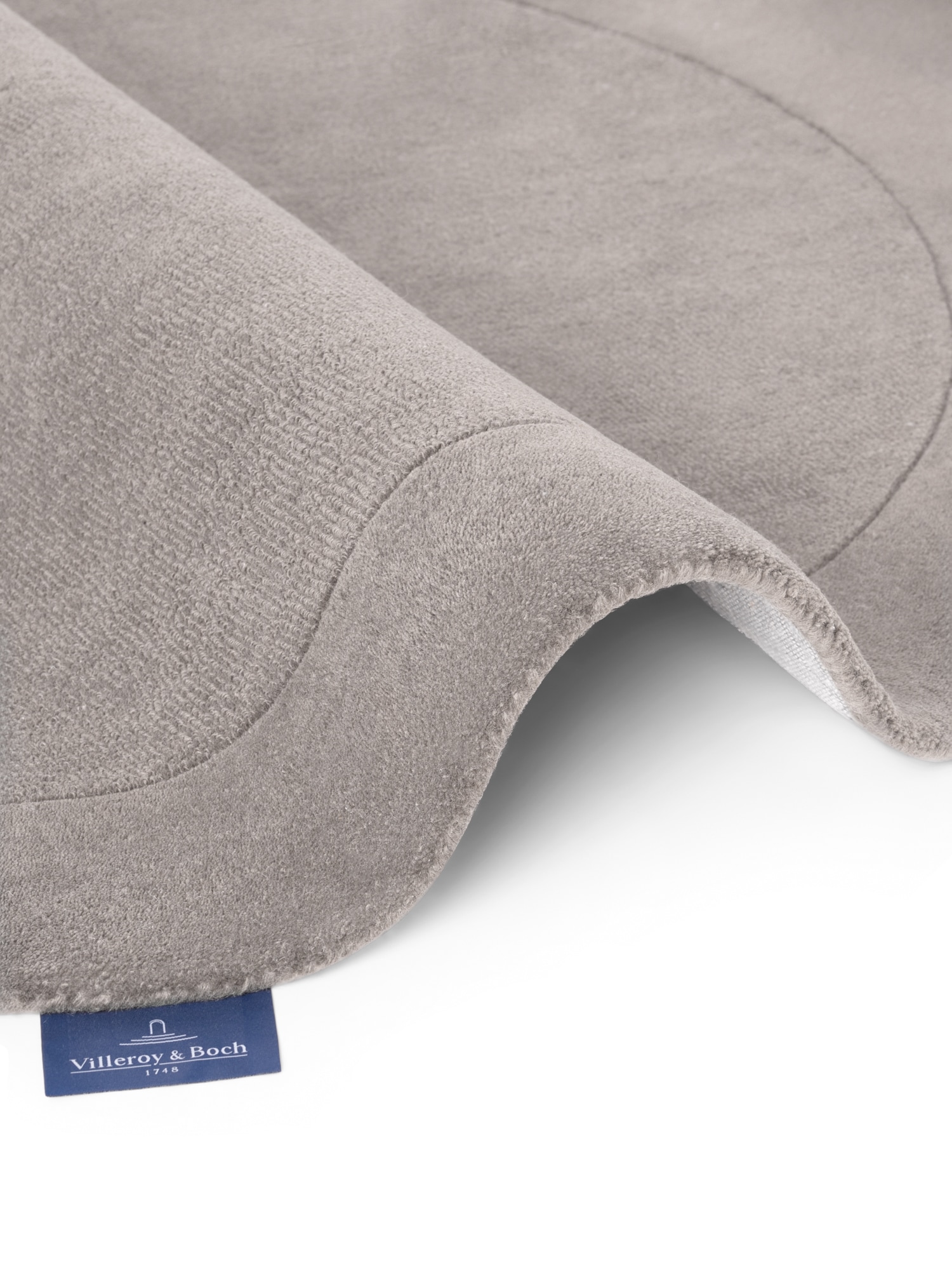 Villeroy & Boch Tapis »Wollteppich Kivi« Rond 17 mm Höhe tissé main, laine, bordure, uni, coureur, salon, organique