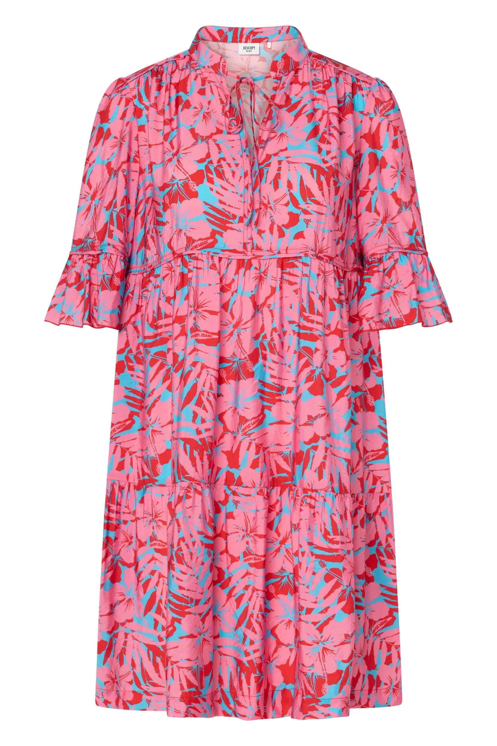 Image of JOOP Sommerkleid "Devi" Seitennahttaschen A-Linie, floraler Alloverprint