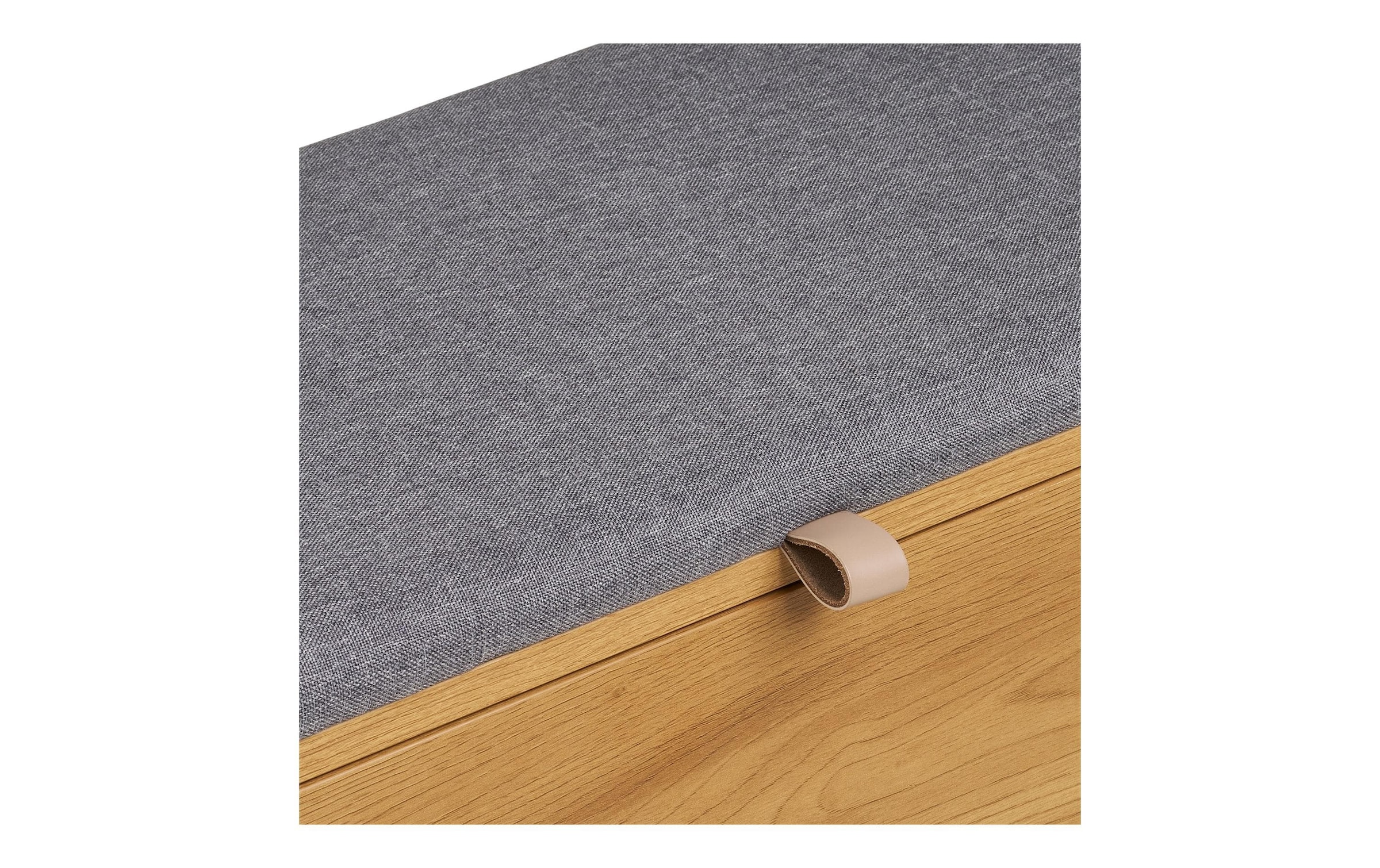 House Nordic Sitzbank »Barco Bench mit Stauraum 33 x 92 x 48 cm« Sitzbank im Eichenlook