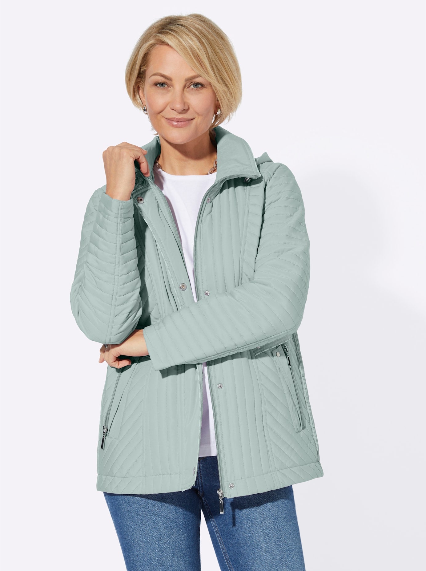 Casual Looks Steppjacke mit Kapuze