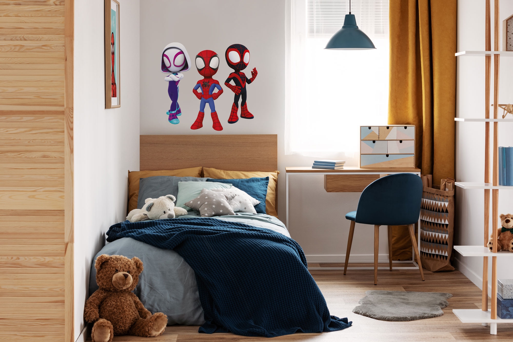 Image of Komar Wandtattoo "Spidey and His Amazing Friends Trio - Grösse 50 x 70 cm" selbstklebend, Wandsticker, Kinderzimmer