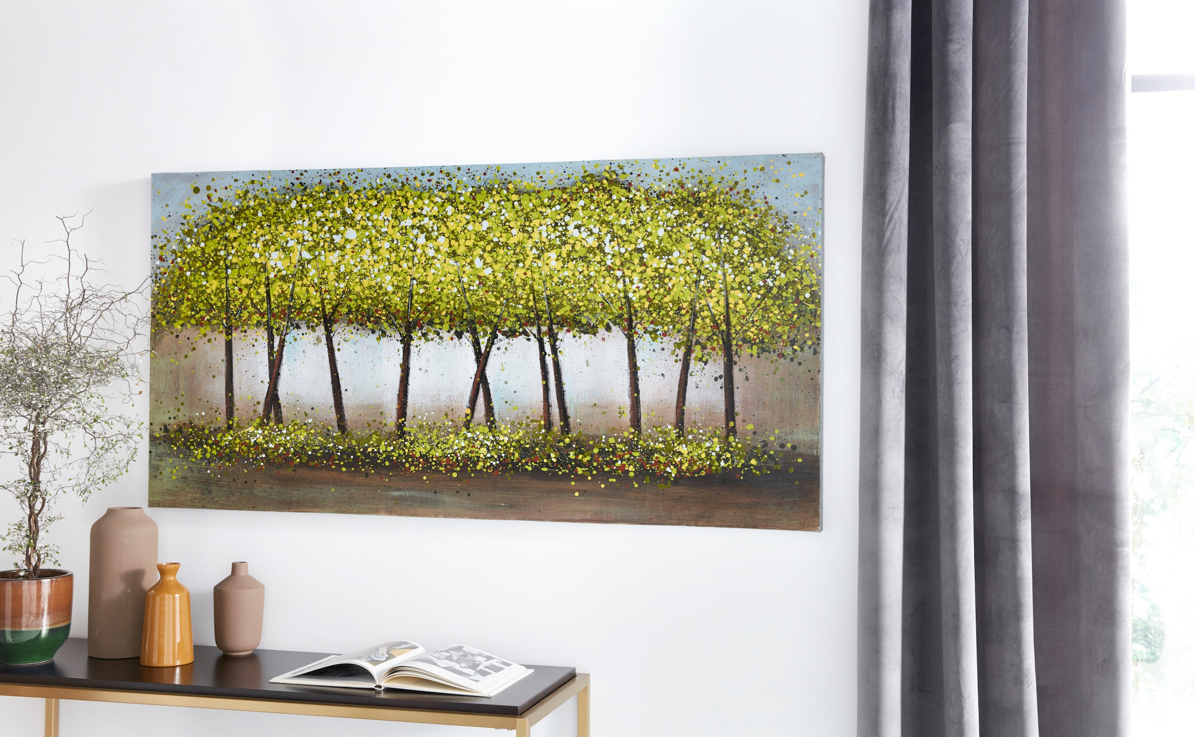 Home affaire Gemälde Baum-Baumbilder-Bäume, cm kaufen »Trees«, 140/70 jetzt