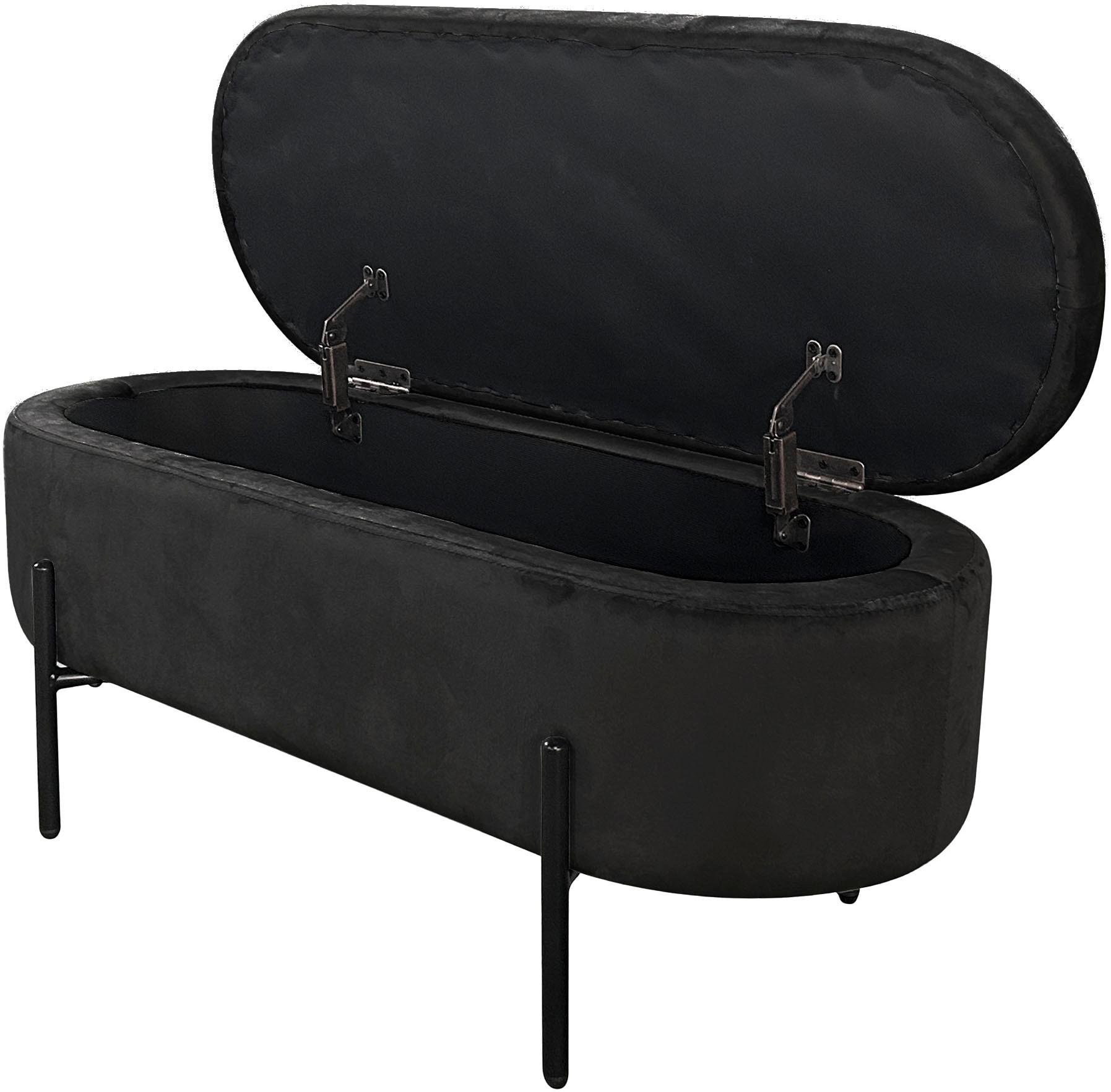 byLIVING Sitzbank »NOVA« Samt, mit Stauraum/Truhe, Innenmass Truhe 26,5 x 83cm, Höhe: 19 cm