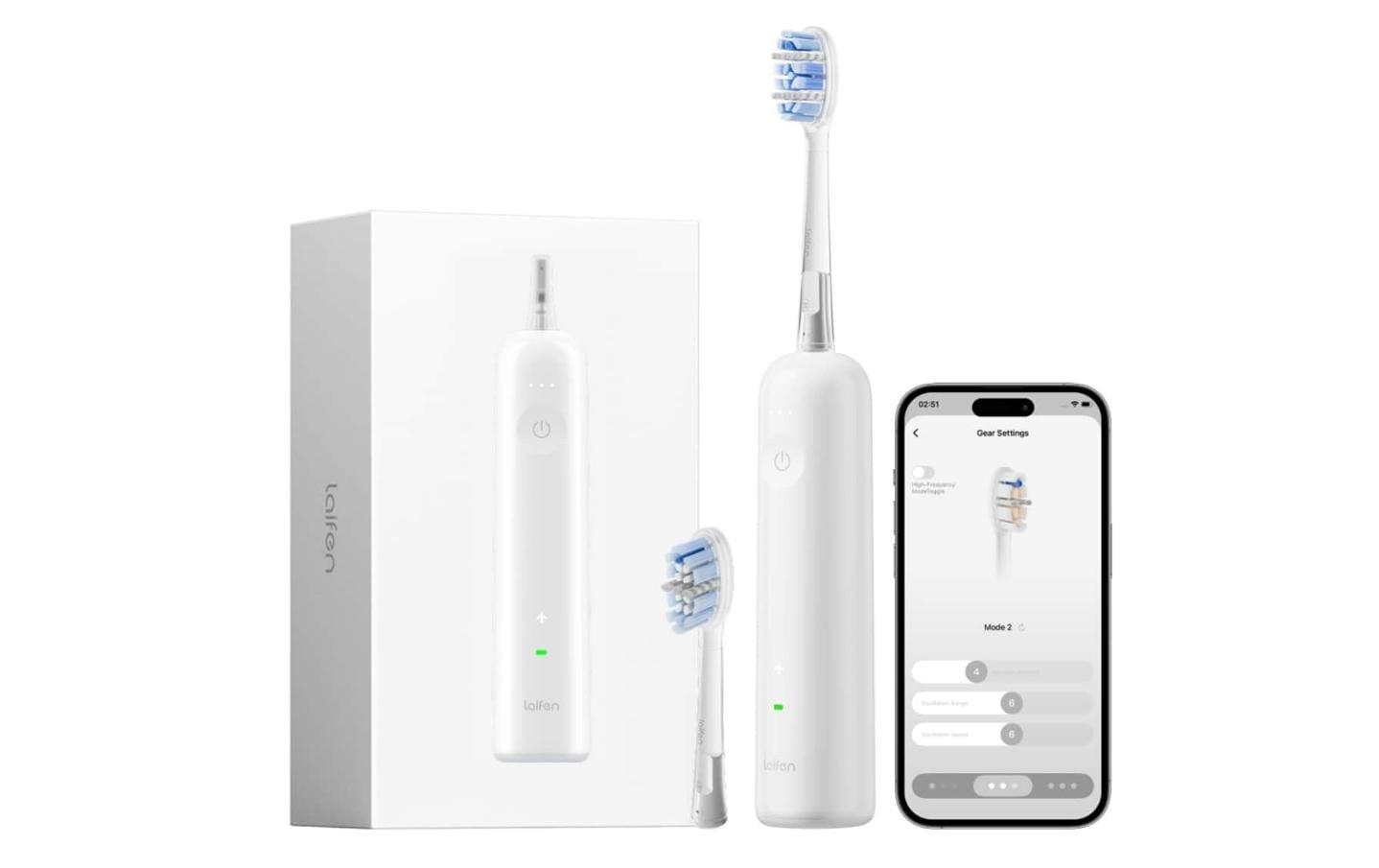 Image of laifen Elektrische Zahnbürste "Wave Pro ABS White"