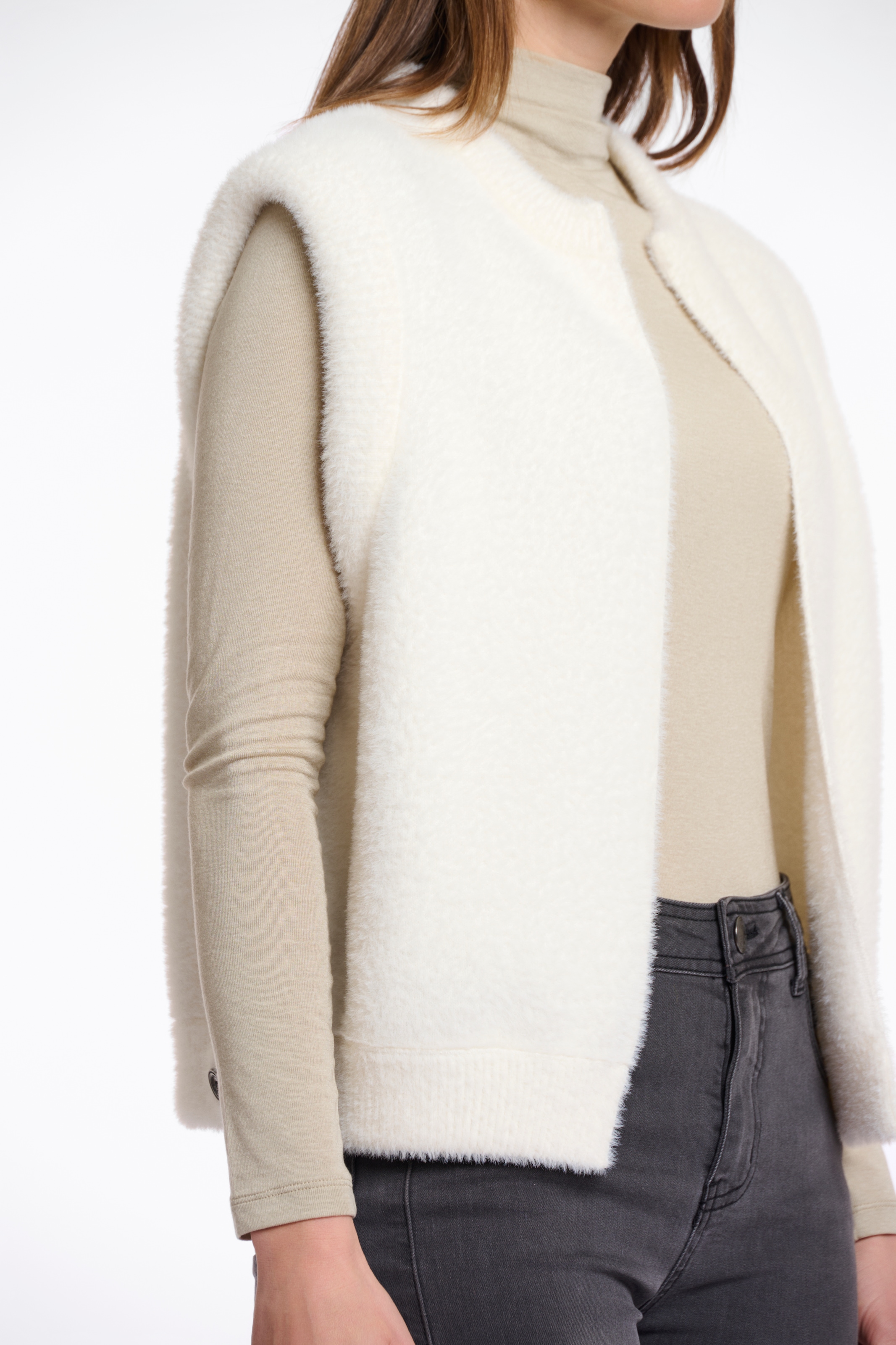 Rino & Pelle Kurzweste »ELONA« mit Bündchen