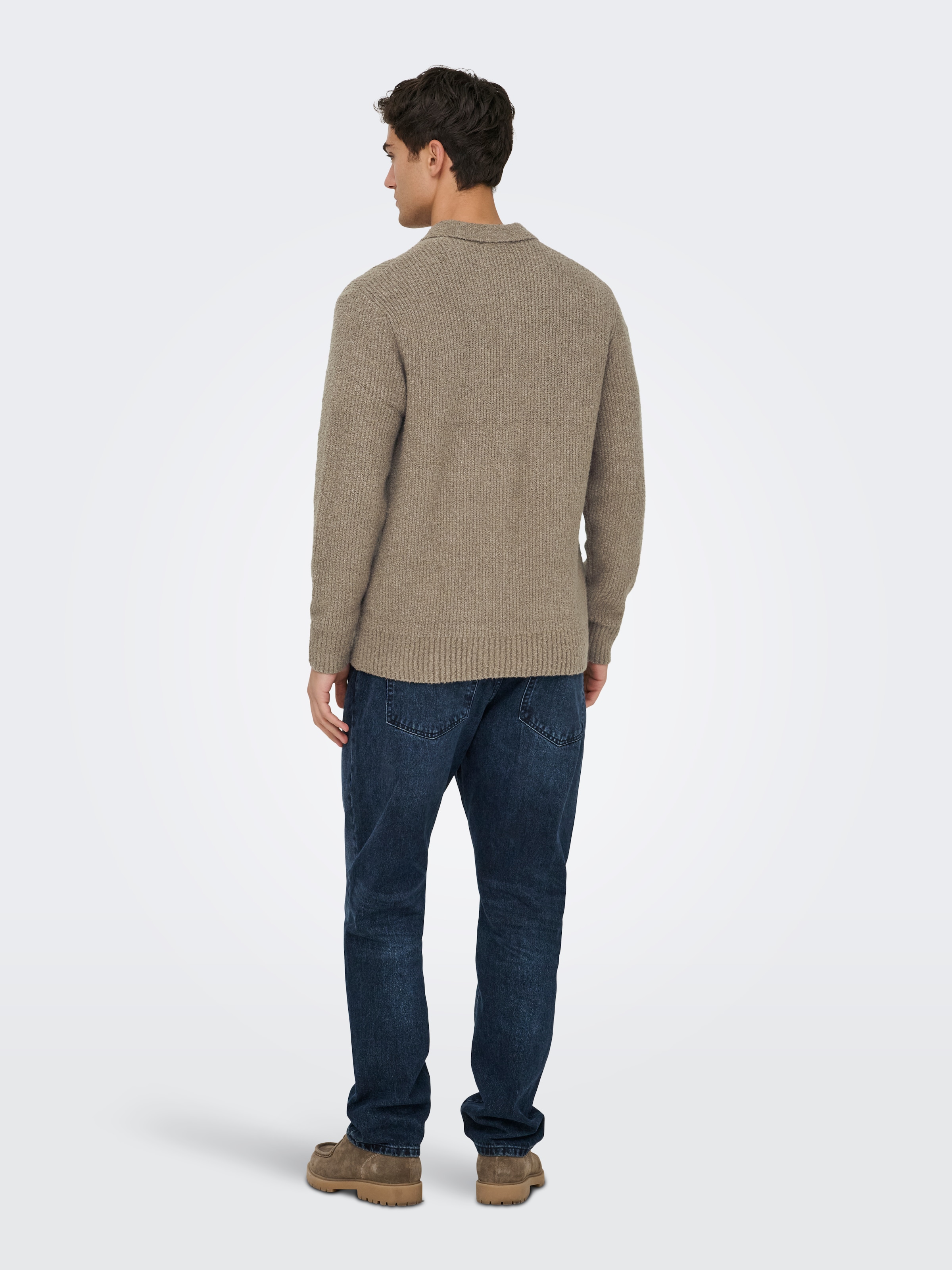 ONLY & SONS Polokragenpullover »ONSDALE RLX LS POLO KNIT NOOS« Baumwollmischung, relaxed fit
