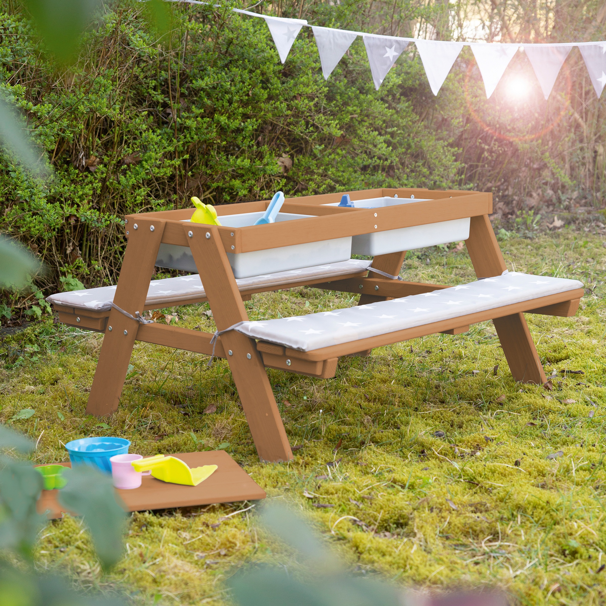 roba® Garten-Kindersitzgruppe »PICKNICK for 4' Outdoor +«, mit Spielwannen, BxTxH:... kaufen