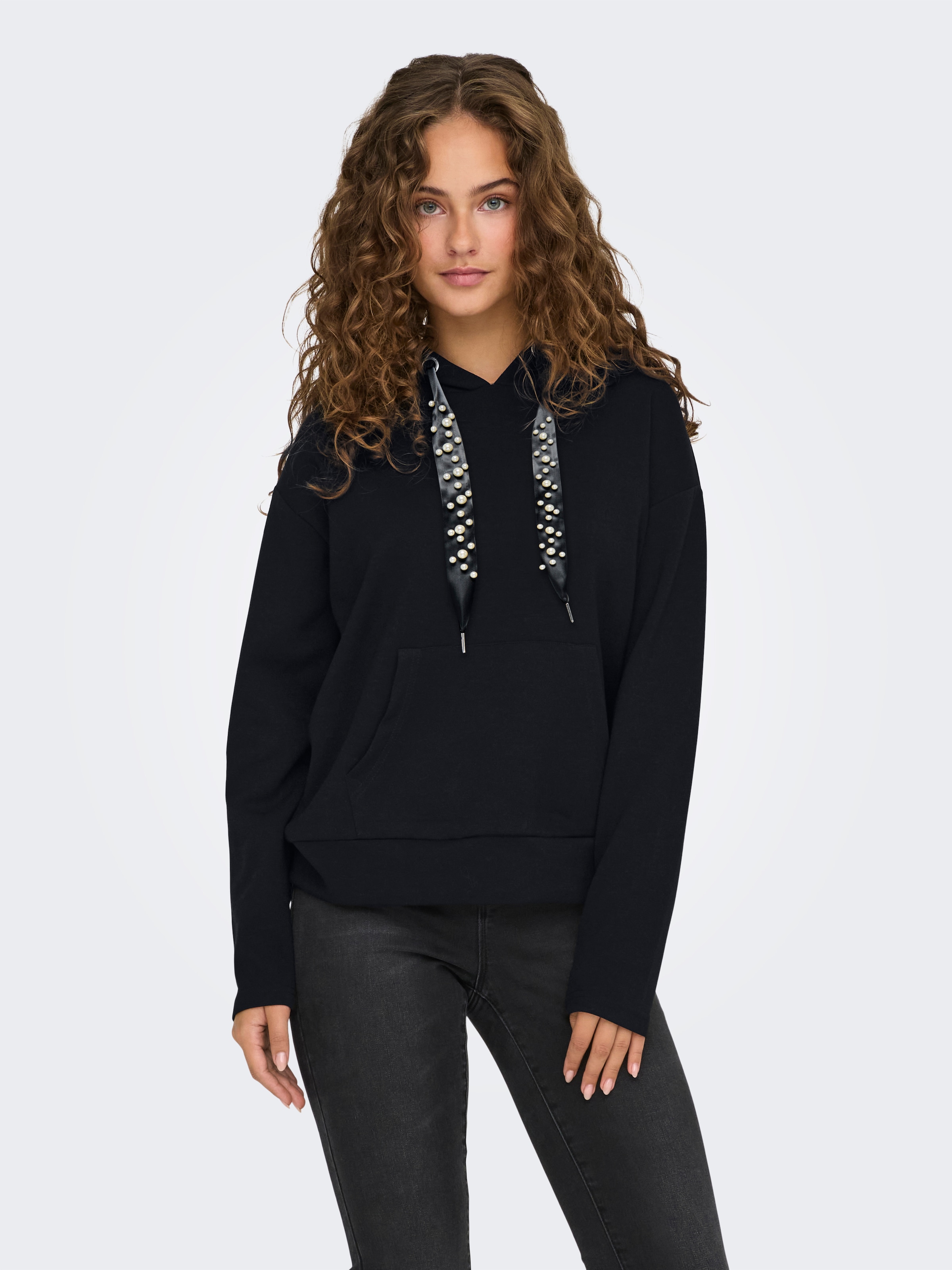 Image of ONLY Kapuzensweatshirt "ONLFANCY L/S HOOD STRING SWT"