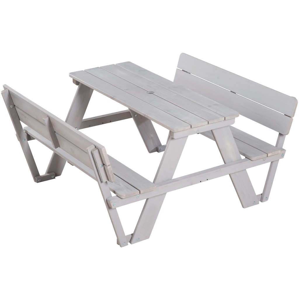 roba® Kindersitzgruppe »Picknick for 4 Outdoor Deluxe, Grau«