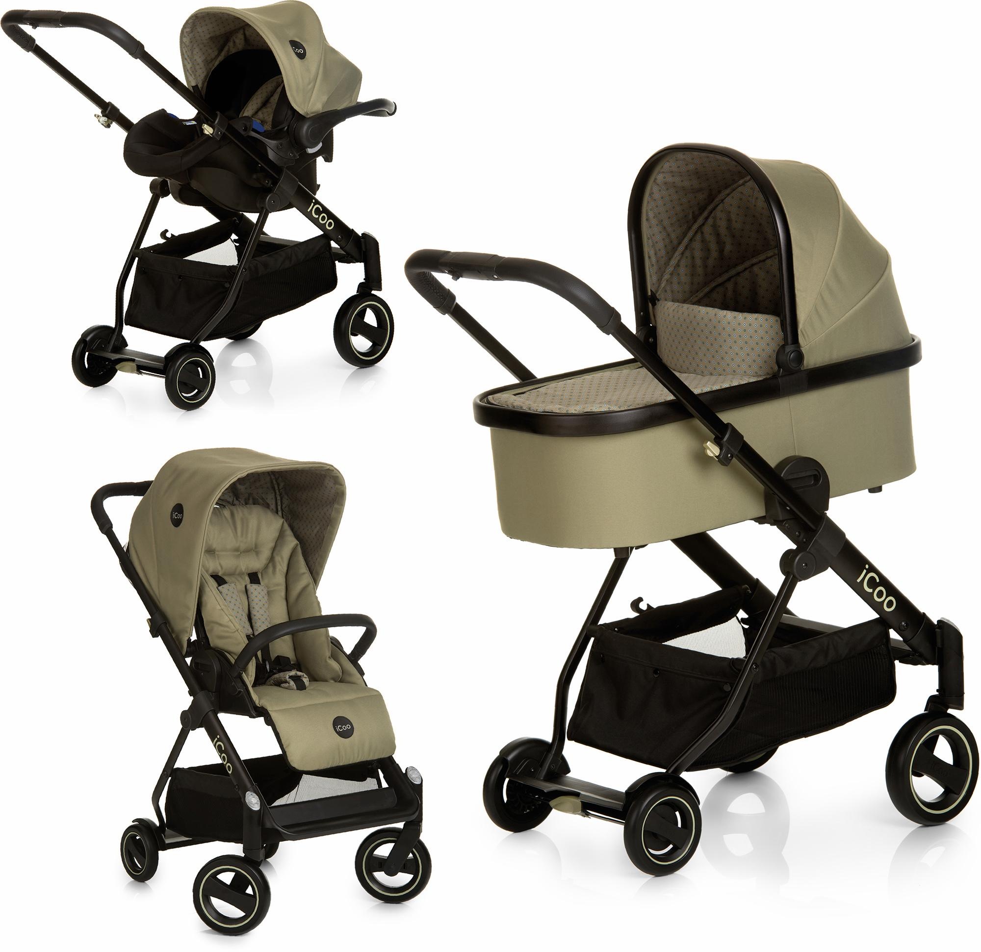 Image of iCoo Kombi-Kinderwagen »Acrobat XL Plus Trio Set Diamond Olive«, 15 kg, ; Kinderwagen bei Ackermann Versand Schweiz