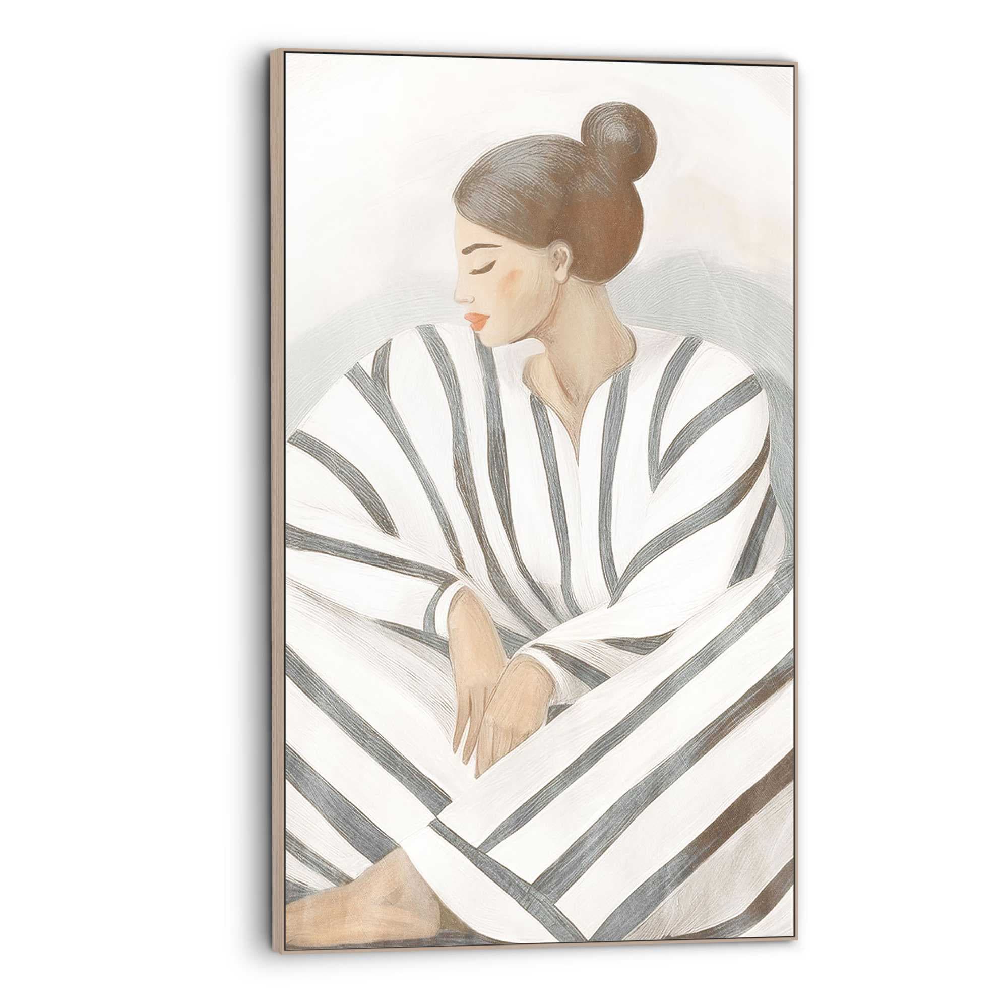 Image of Reinders Wandbild "Zen-Dame" Schlafzimmer - Beige - MDF - Frauen - 70x118 cm