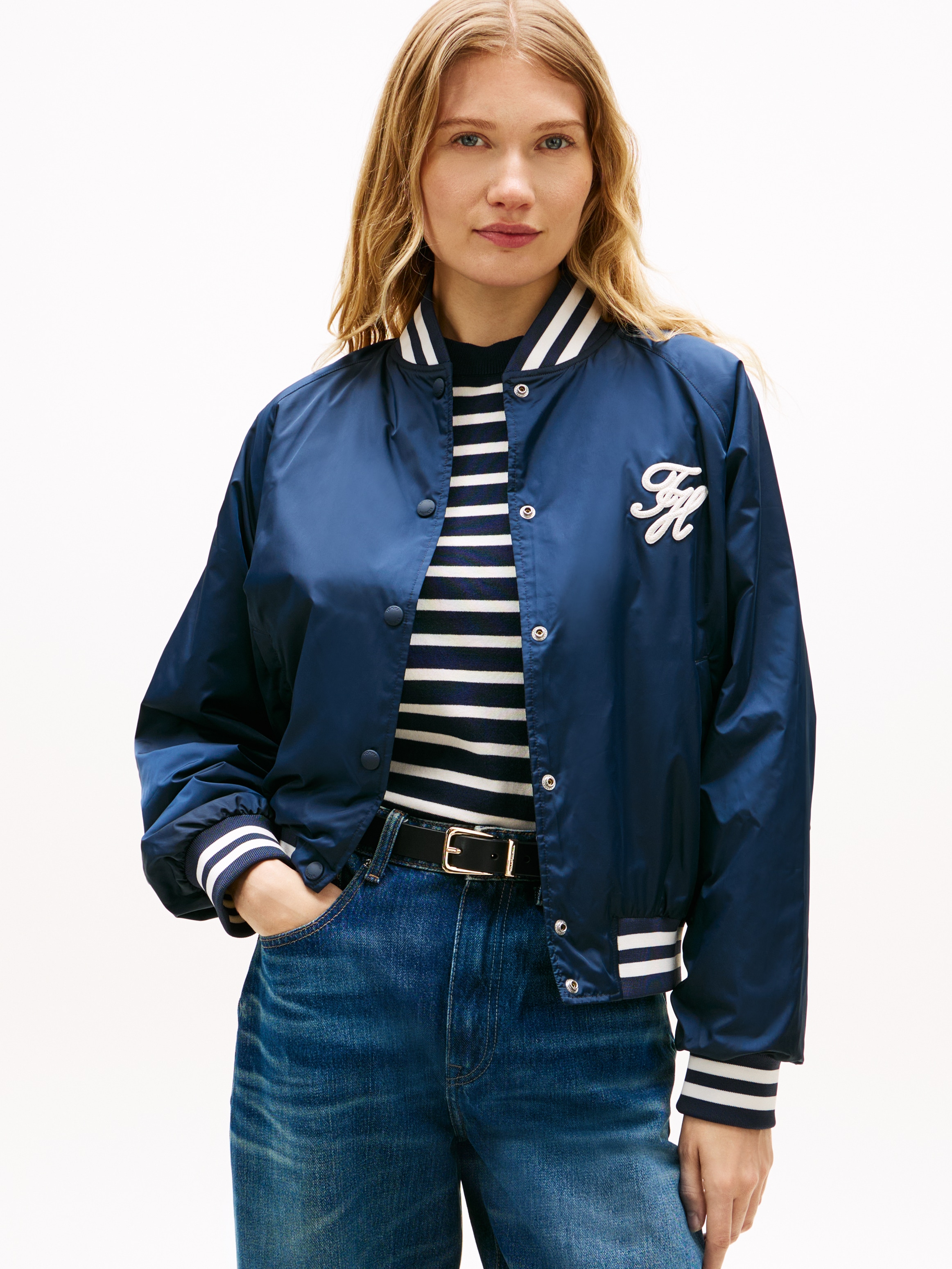 Image of Tommy Hilfiger Bomberjacke "VARSITY NYLON BOMBER" mit Tommy Hilfiger-Branding