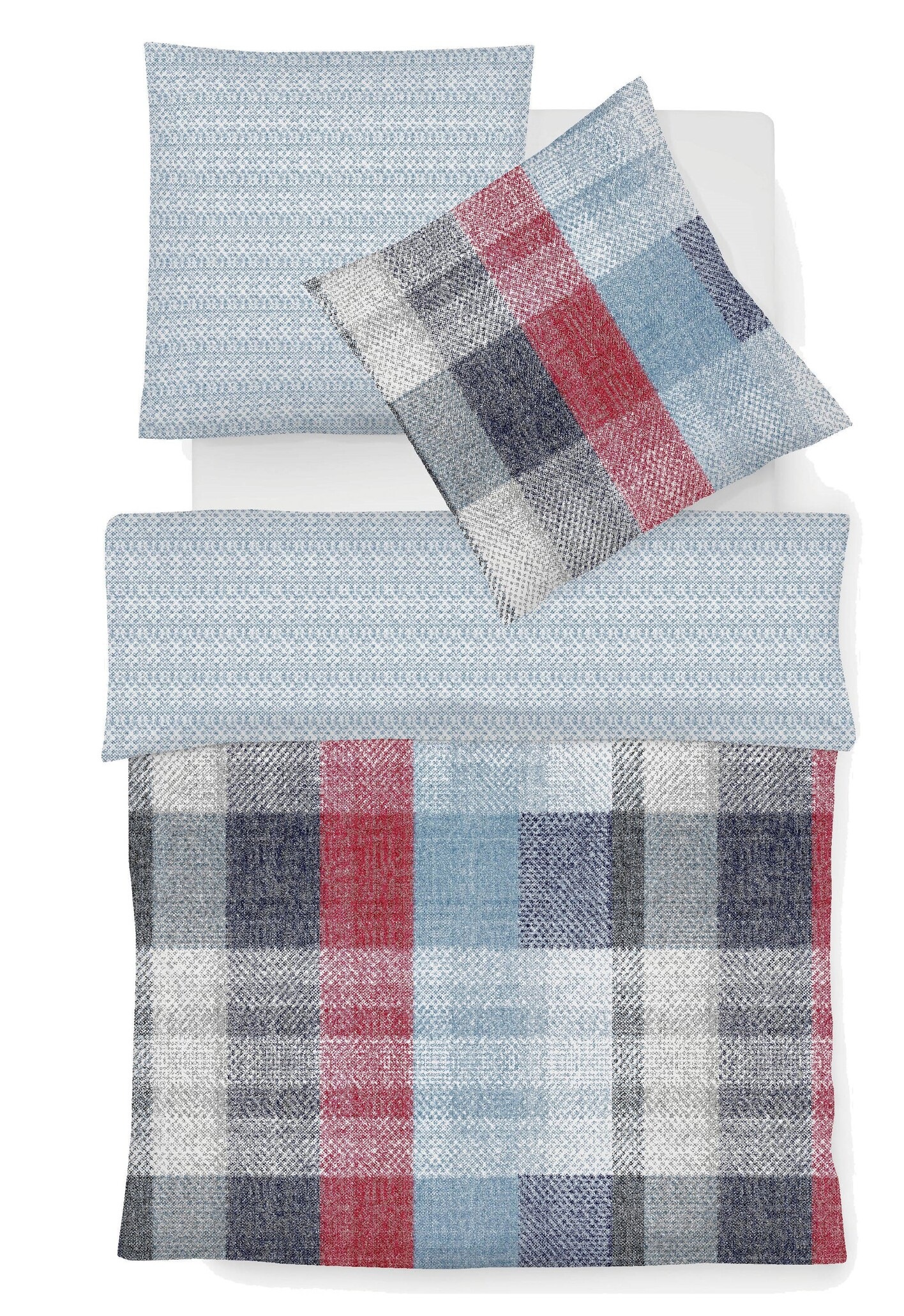 Image of fleuresse Wendebettwäsche »Aspen 4113«, (2 tlg.), charakterstarke Karos bei Ackermann Versand Schweiz
