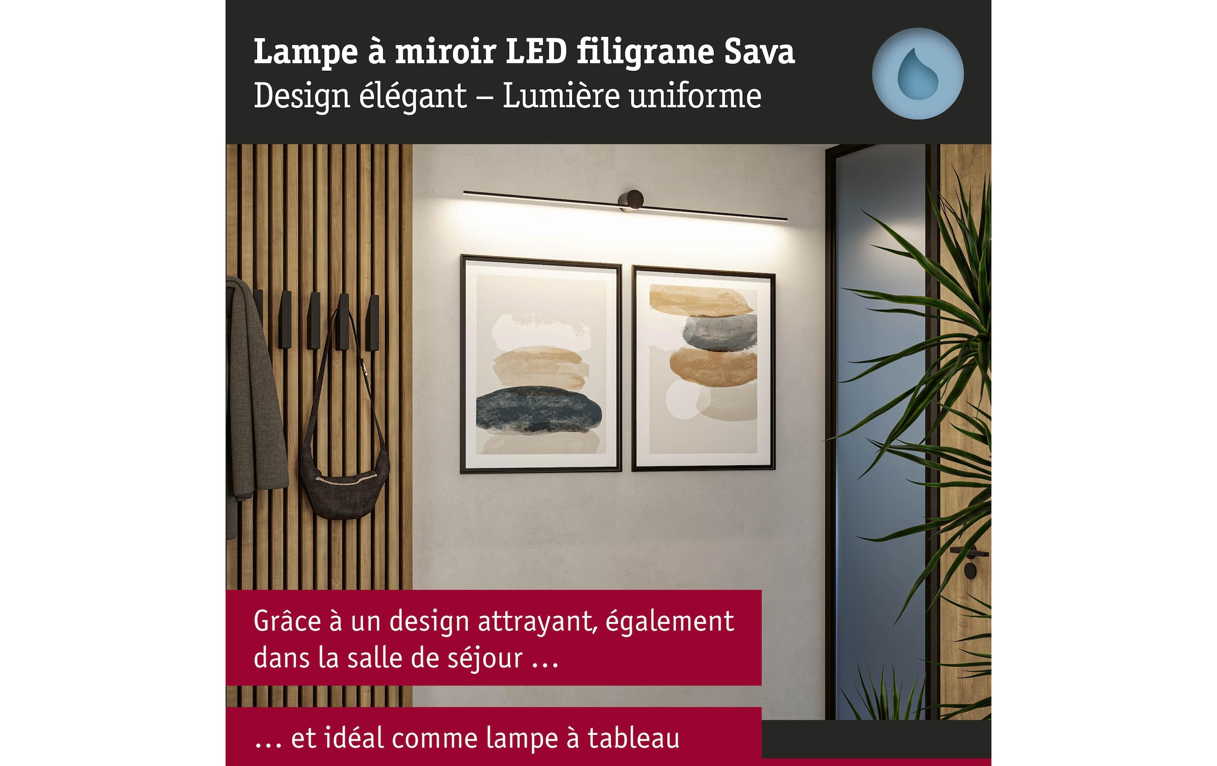 Paulmann Spiegelleuchte »LED Sava 13.5W«, 1 flammig