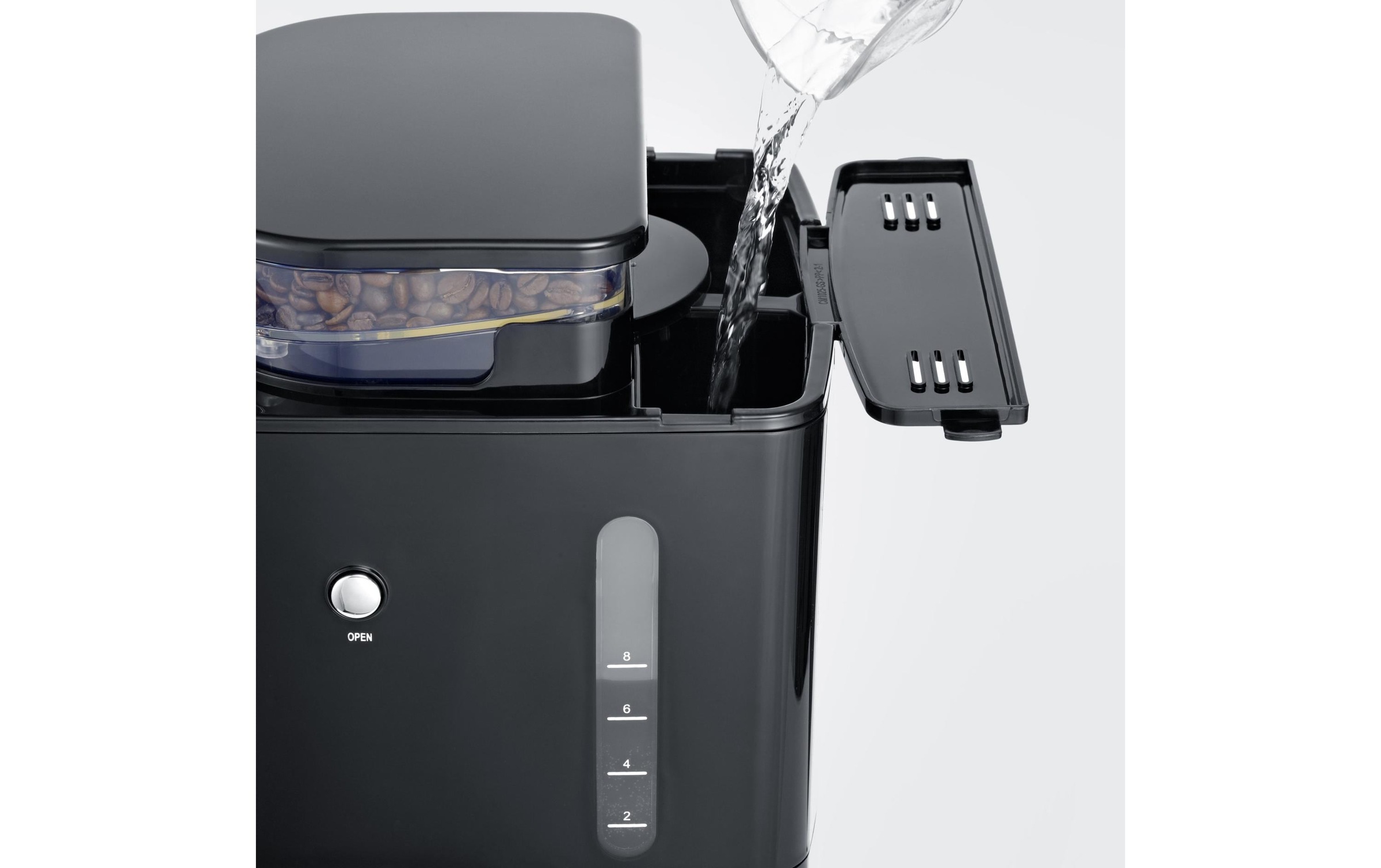 Severin Filterkaffeemaschine »KA 4814 Schwarz/Silberfarben«