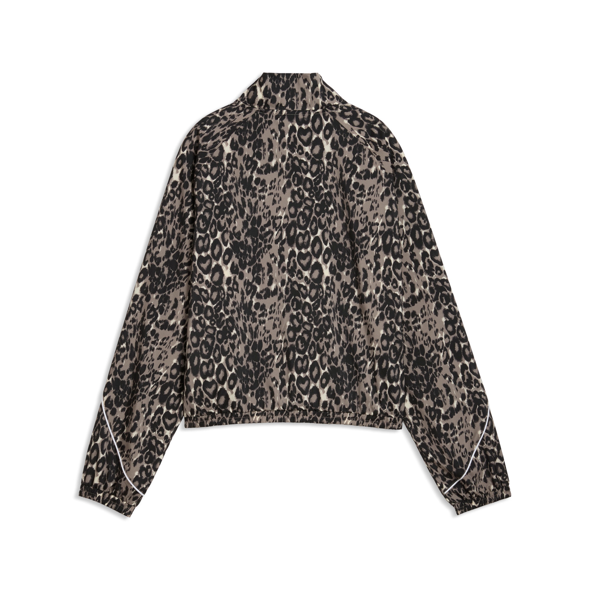 PUMA Veste d'entraînement »SPORT ANIMAL RELAXED AOP FULL-ZIP WOVEN JACKET« sans capuche avec fermeture éclair, longueur normale