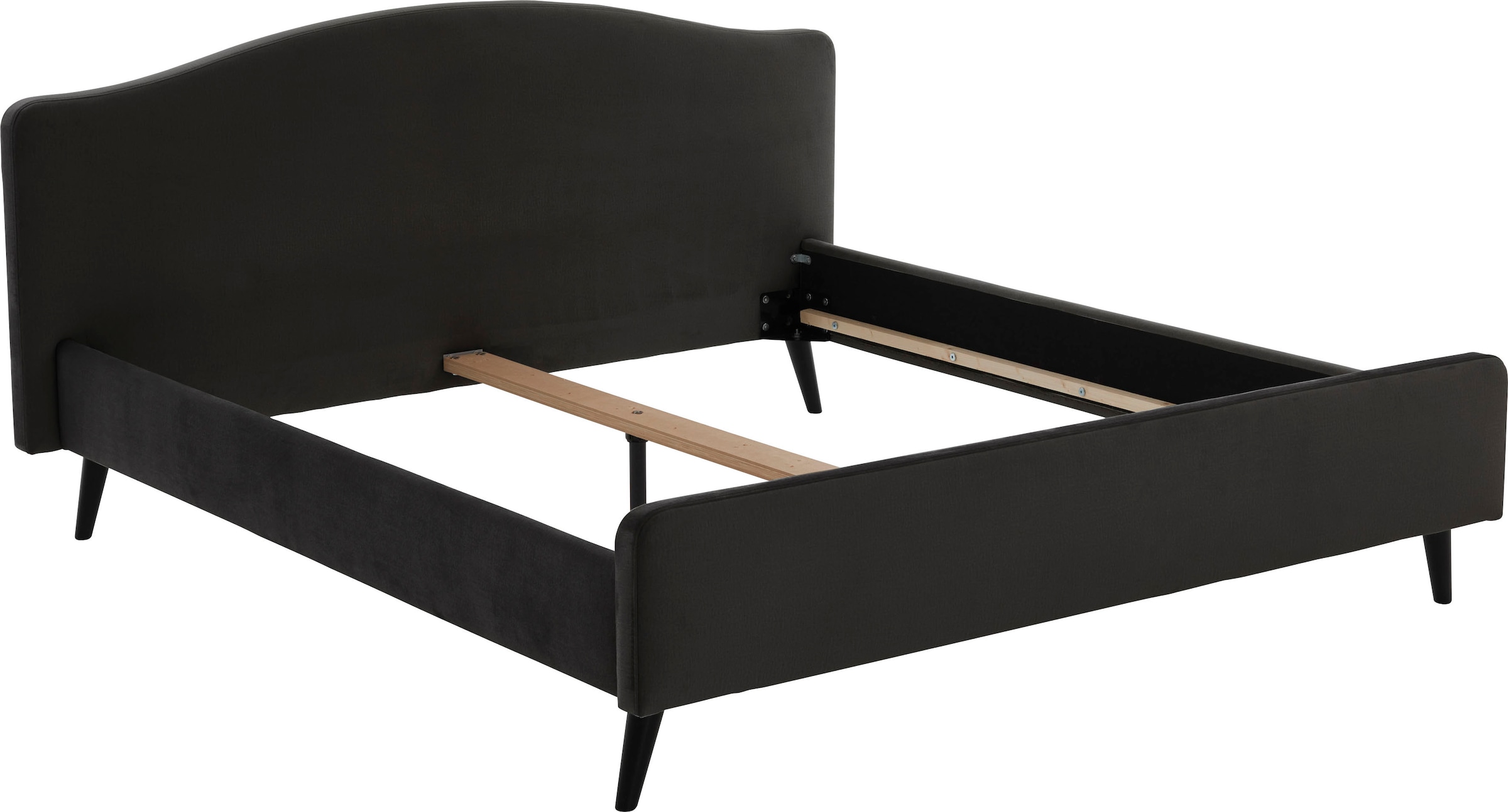 ATLANTIC home collection Lit rembourré »Tamiga« mit Massivholzfüsse