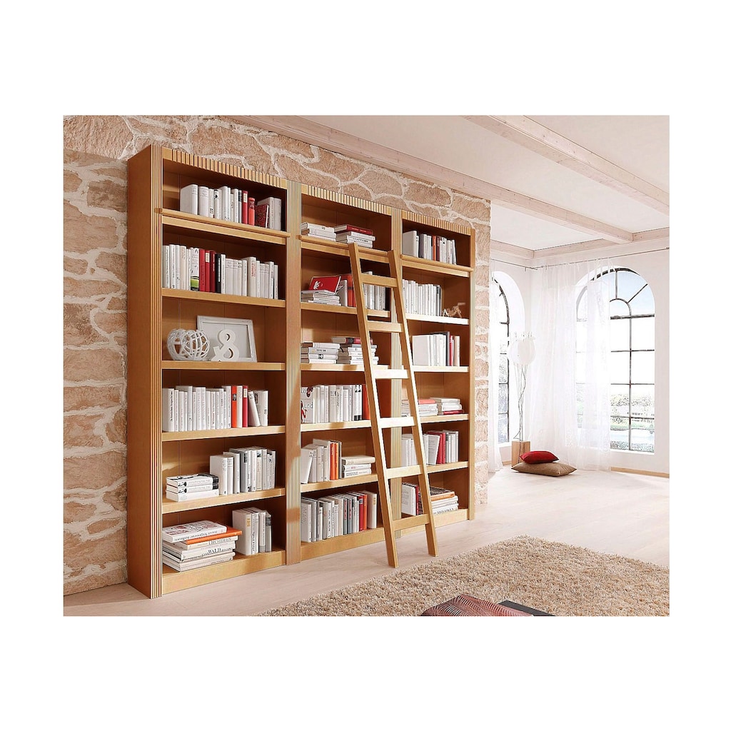 Home affaire Bücherwand »Bergen«, aus schönem massivem Kiefernholz, 3 tlg.