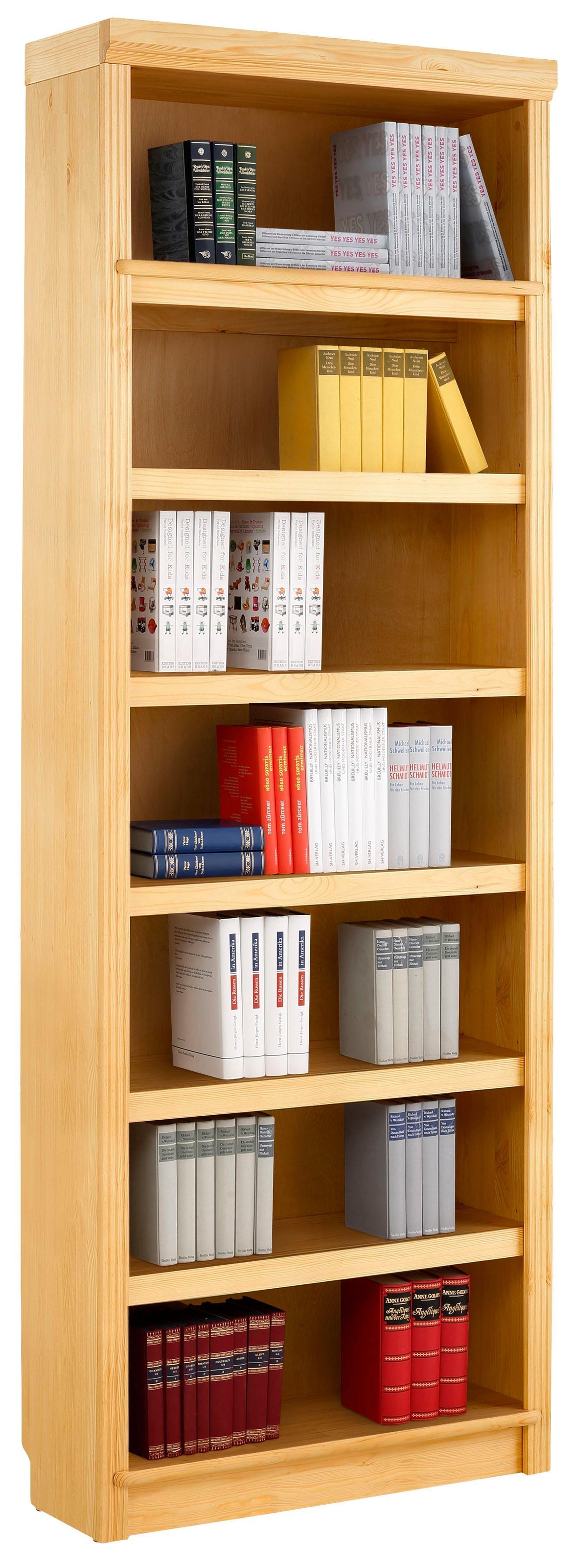 Image of Home affaire Bücherregal »Soeren«, aus massiver Kiefer, in 2 Höhen und 2 Tiefen, mit viel Stauraum bei Ackermann Versand Schweiz