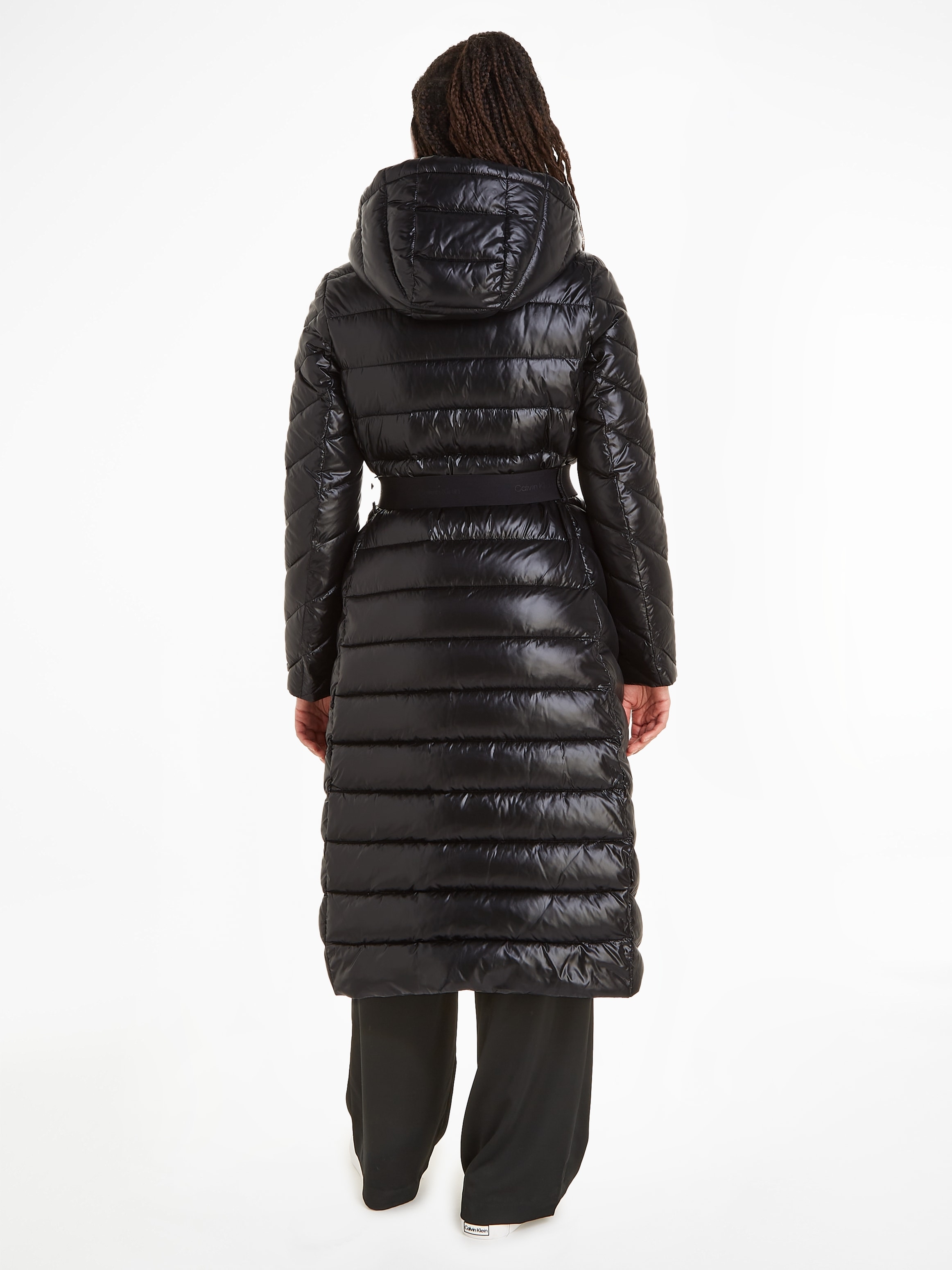 ♕ Calvin Klein Steppmantel »ESS BELTED kaufen LW mit COAT«, versandkostenfrei Markenlabel PADDED MAXI