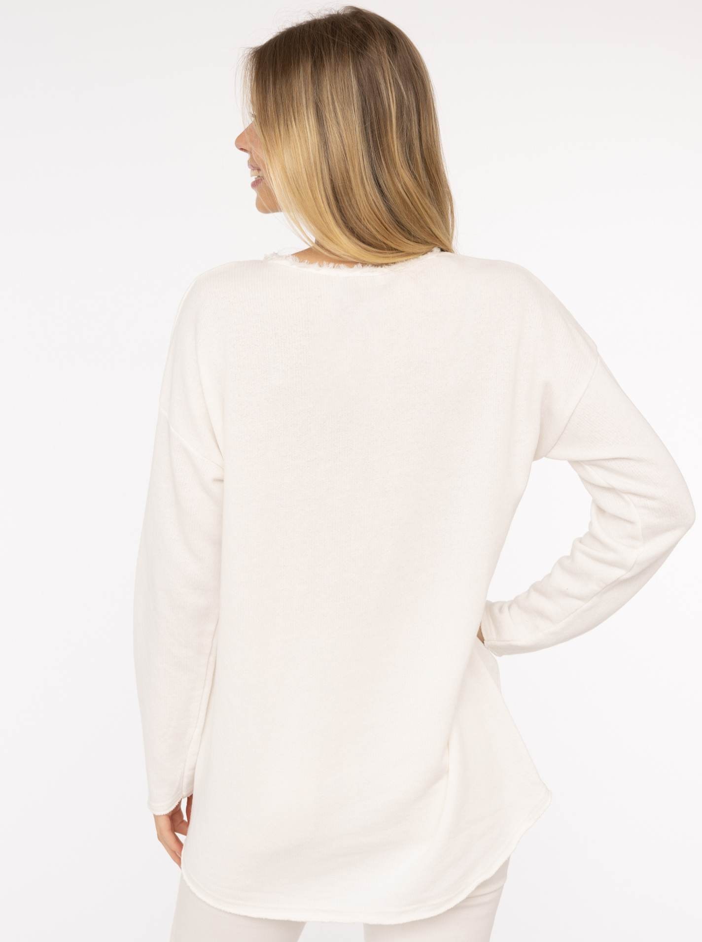 Zwillingsherz Sweater »"Sea Sand Sun"«, Mit grosser Flock-Aufschrift in auffälliger Farbe