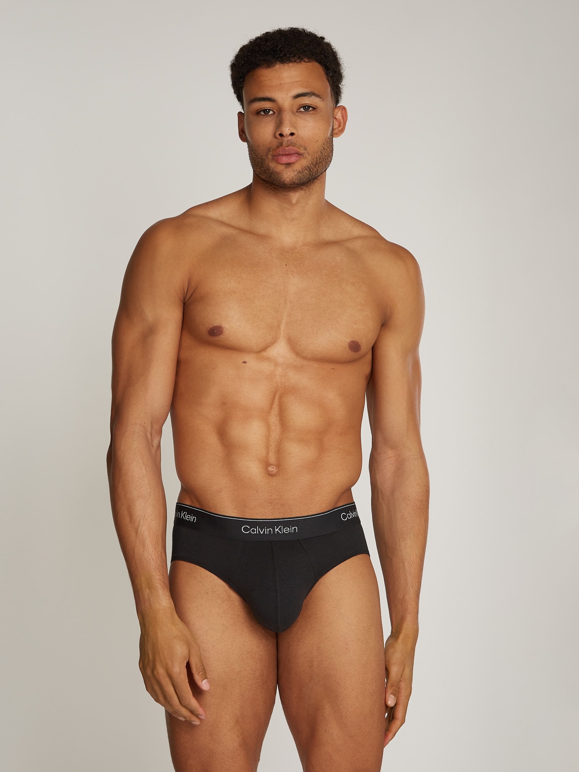 Calvin Klein Underwear Hipster »HIP BRIEF 3PK«, (Packung, 3 St., 3er-Pack), mit Logo-Elastikbund (3 Stück)