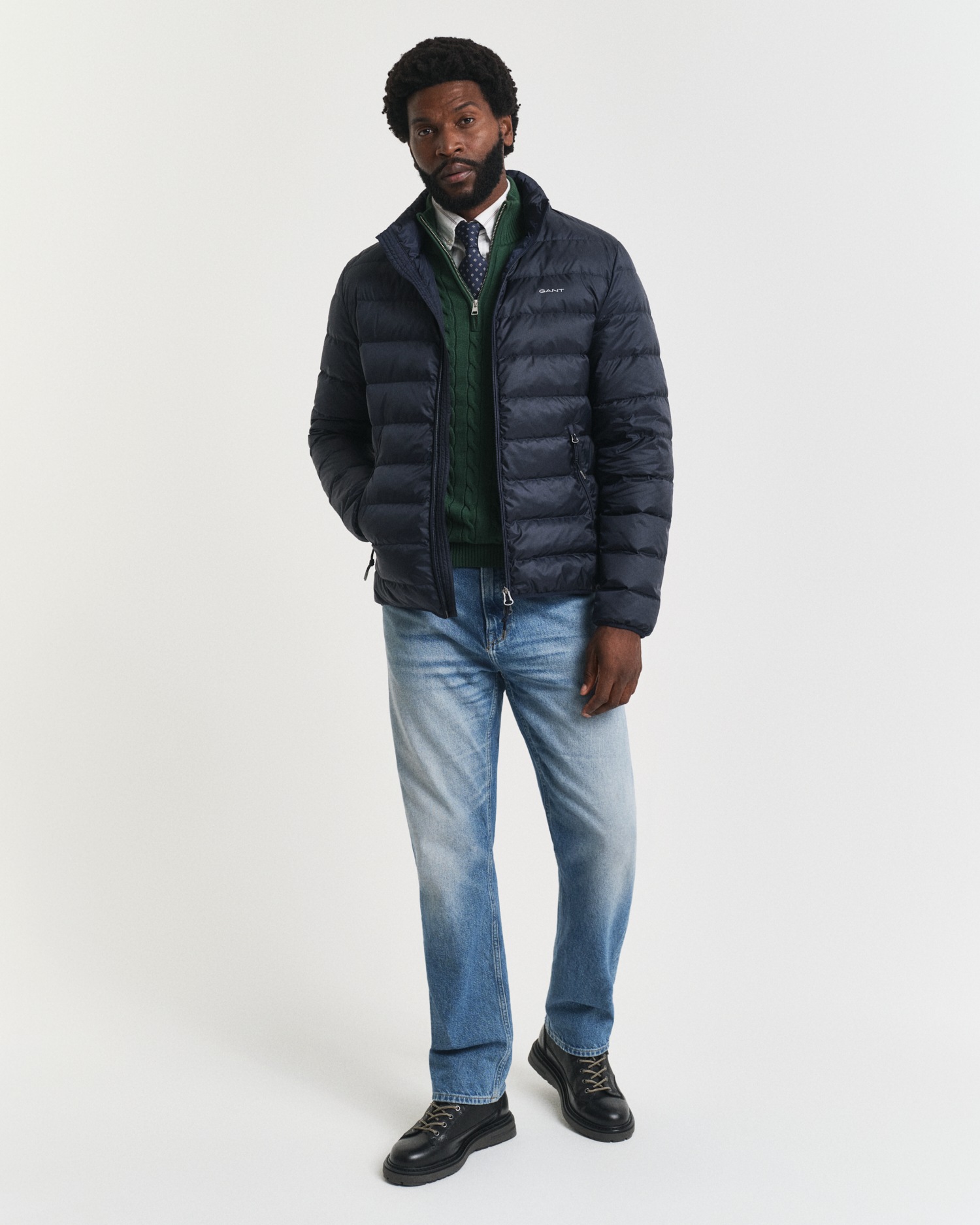 Gant Veste matelassée »LIGHT DOWN JACKET« 2-Wege-Reissverschluss, Übergangsjacke, regular fit