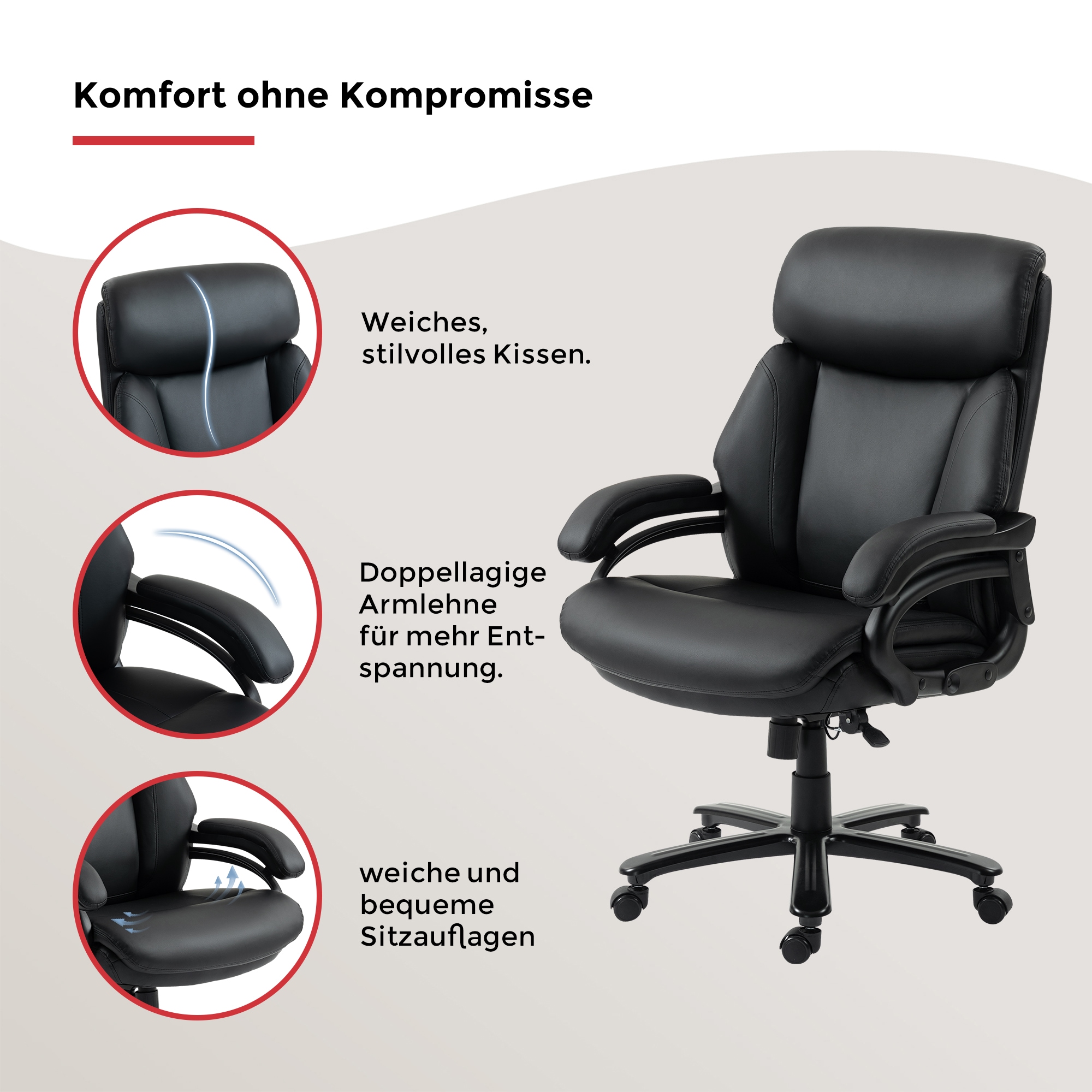Duo Collection Fauteuil de direction »Ennio« () Ressort, jusqu'à 180kg