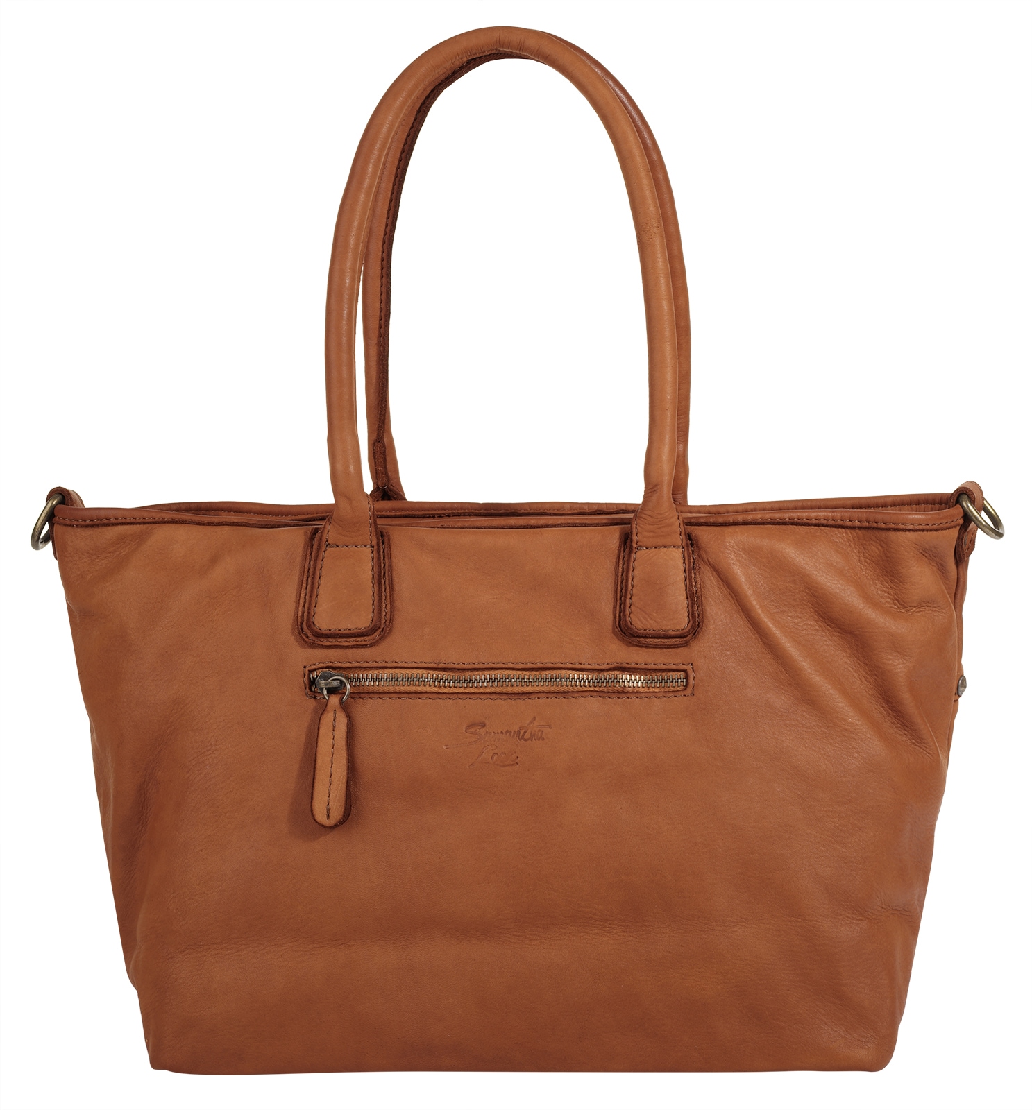 Samantha Look Shopper echt Leder, Made in Italy