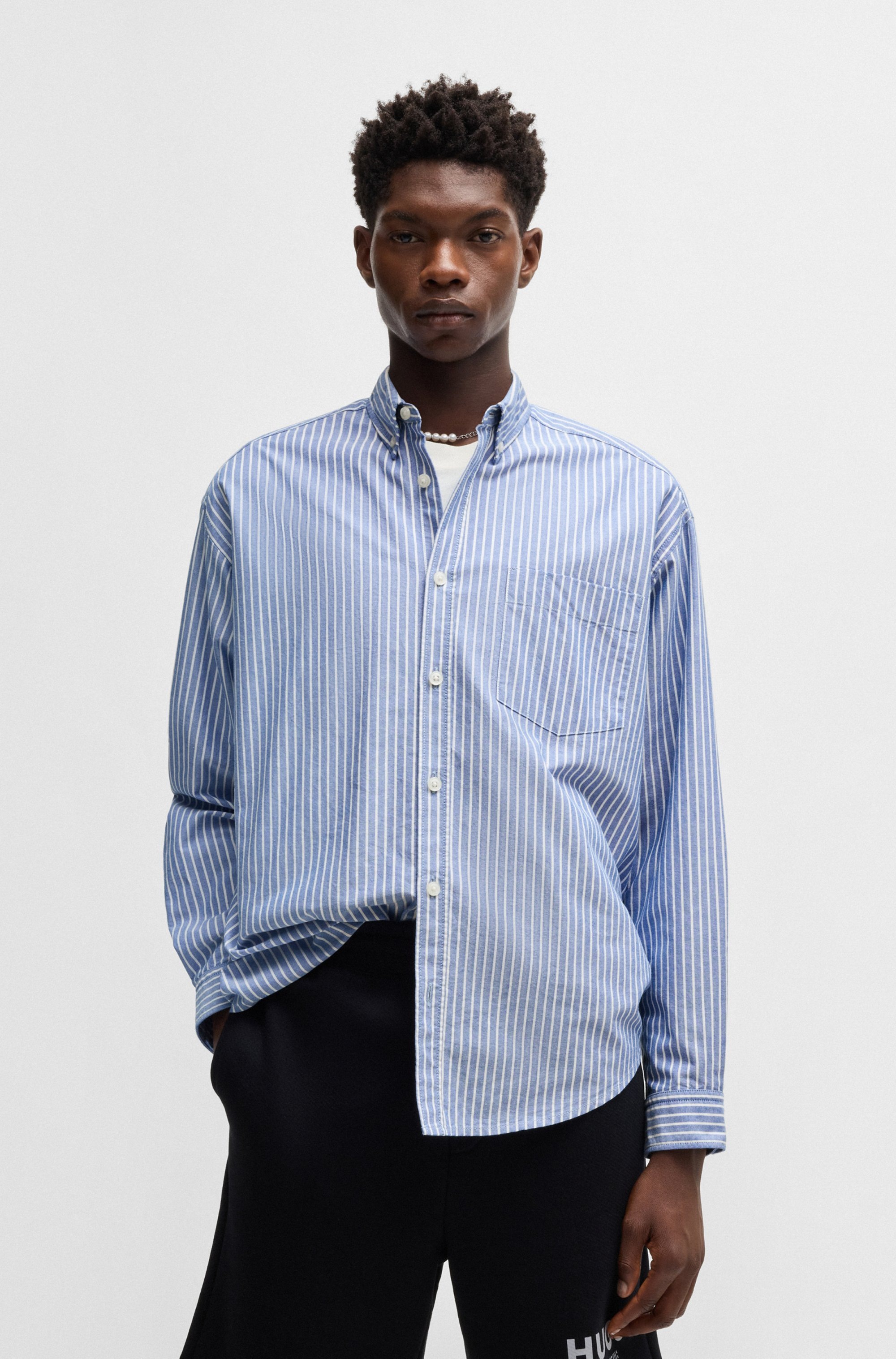 Image of HUGO Langarmhemd "Ebill" oversize
