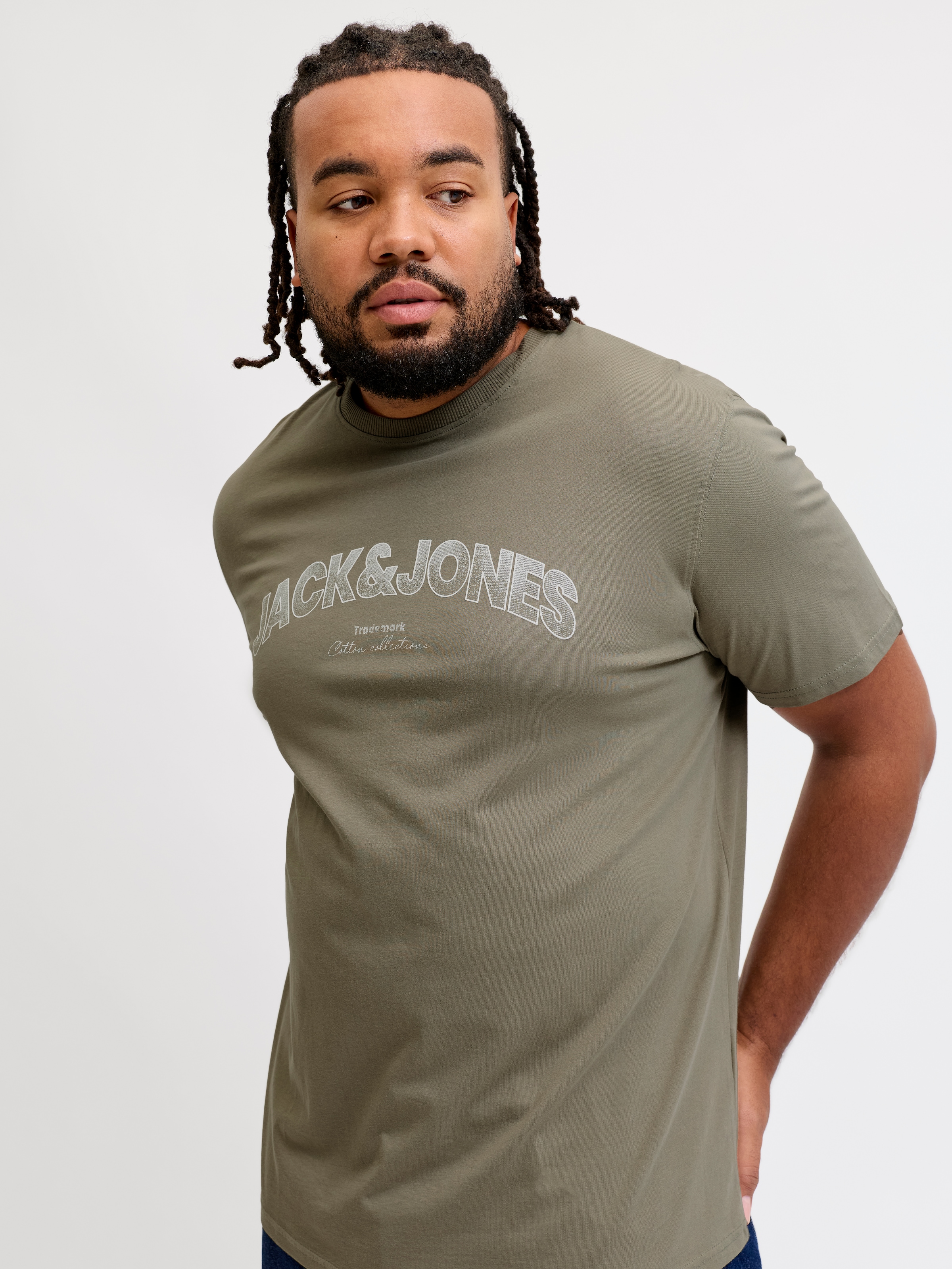 Jack & Jones PlusSize Shirt à col rond »JJAVERY TEE SS CREW NECK PLS« Coton, coupe normale
