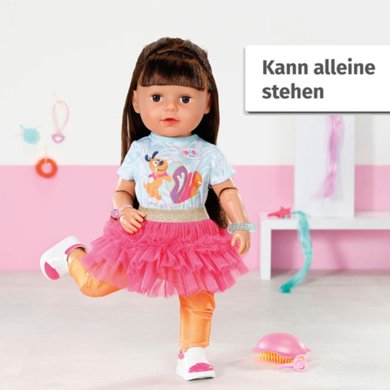 Baby Born Stehpuppe »Style&Play, Sister brünett, 43 cm«