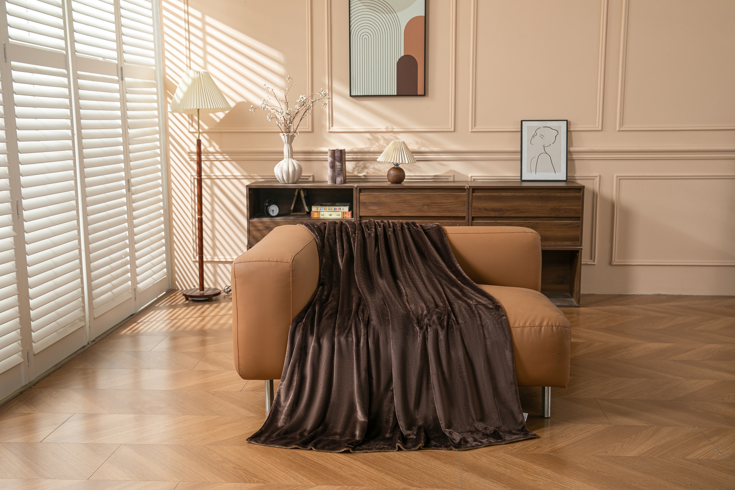 GOODproduct Wohndecke »Tobbin« doppelseitige Wohndecke aus Flannel, verschiedene Grössen, zweifarbig