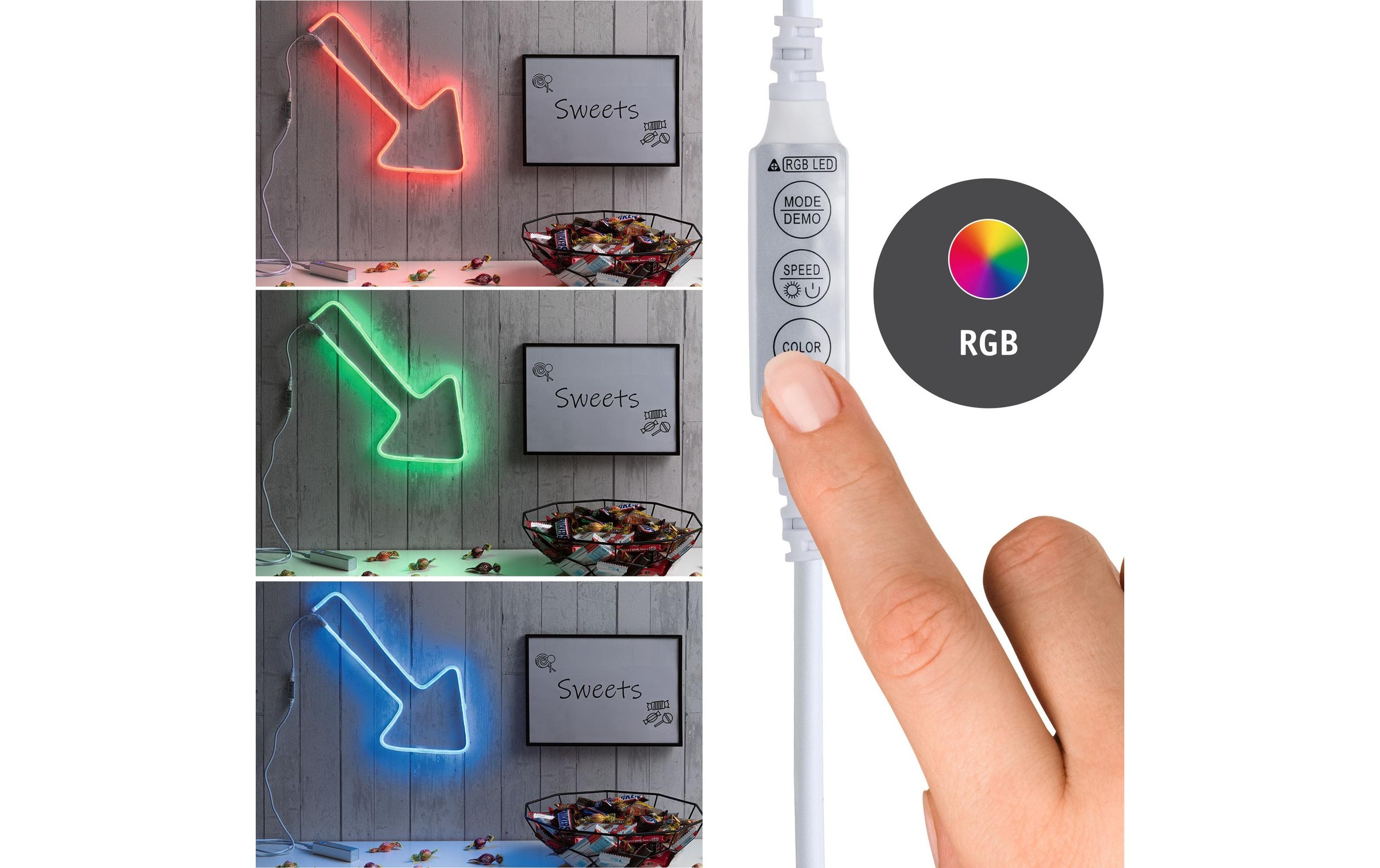 Paulmann LED-Streifen »Neon Flex RGB 1«, 108 St.-flammig