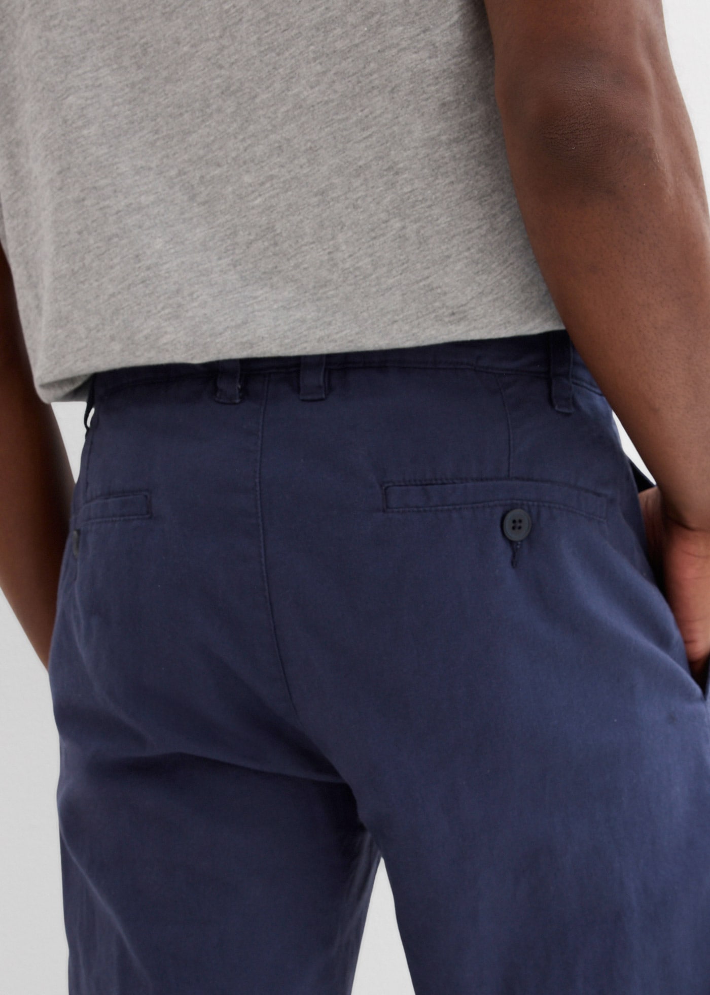 bonprix Chinohose  aus Leinen und Baumwolle, Regular Fit, leichte Materialqualität