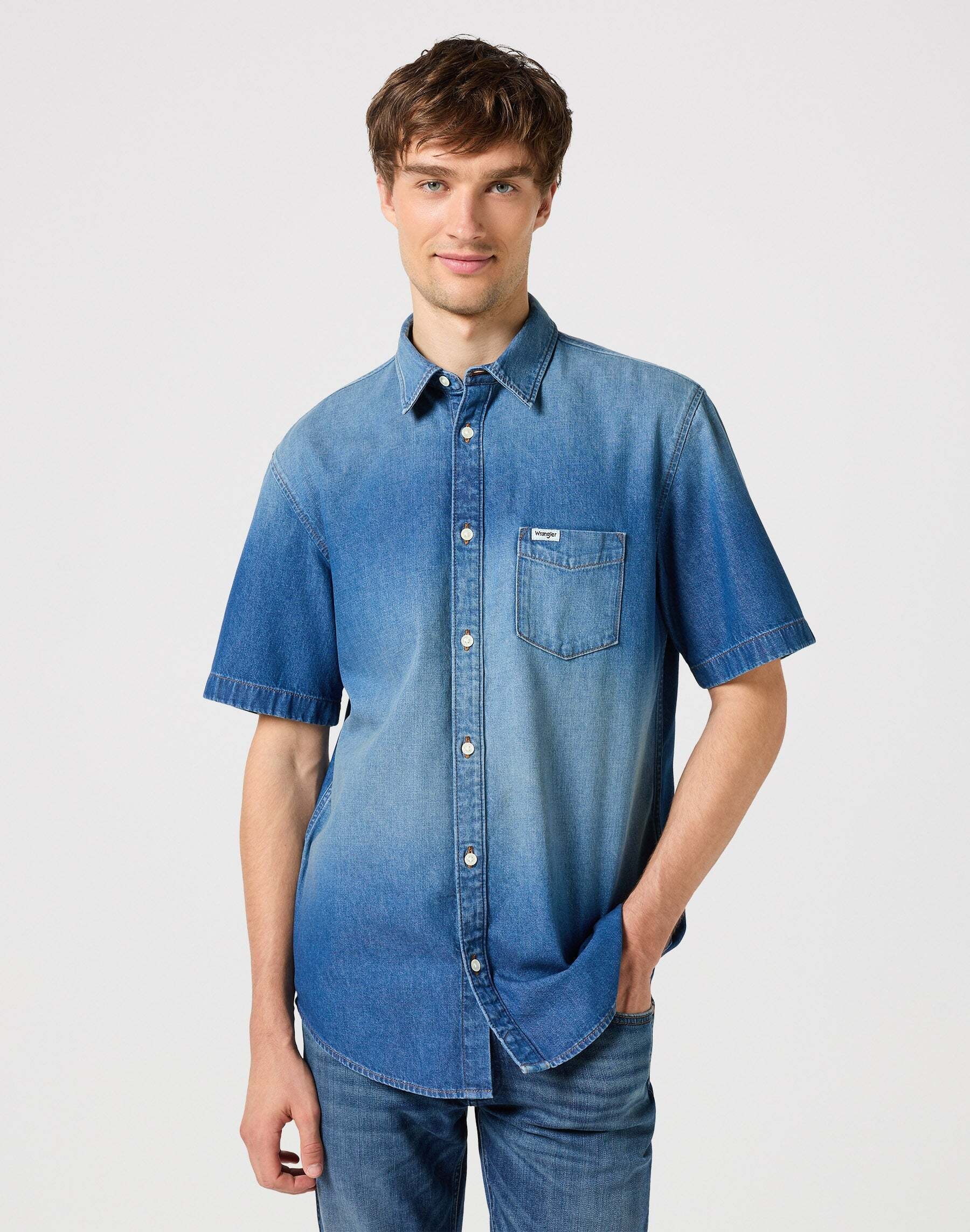 Langarmhemd »Wrangler Hemden One Pocket Shirt«