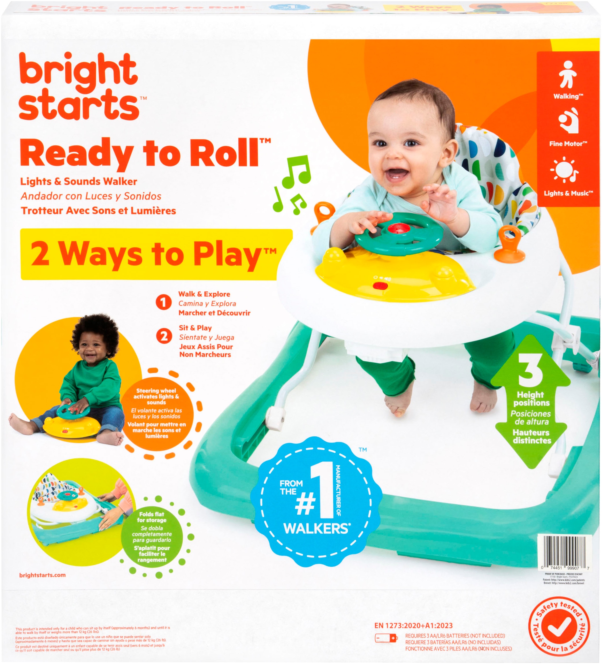 Bright Starts Trotteur »Ready to Roll  Lights & Sounds Walker« mit Licht- und Soundeffekt