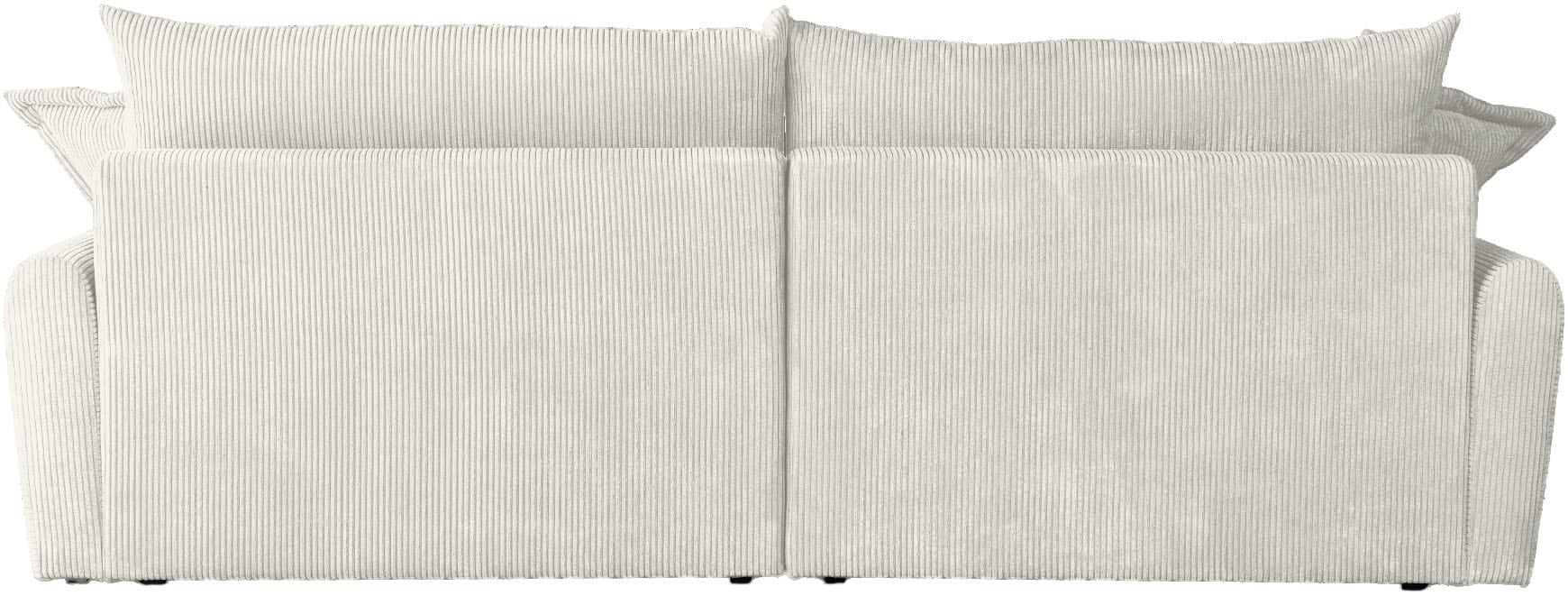 Home affaire Ecksofa »Finca XXL L-Form, Breite 247 cm« Mega-Sofa, Cord oder Chenille-Struktur, mit Federkern & 4 Zierkissen