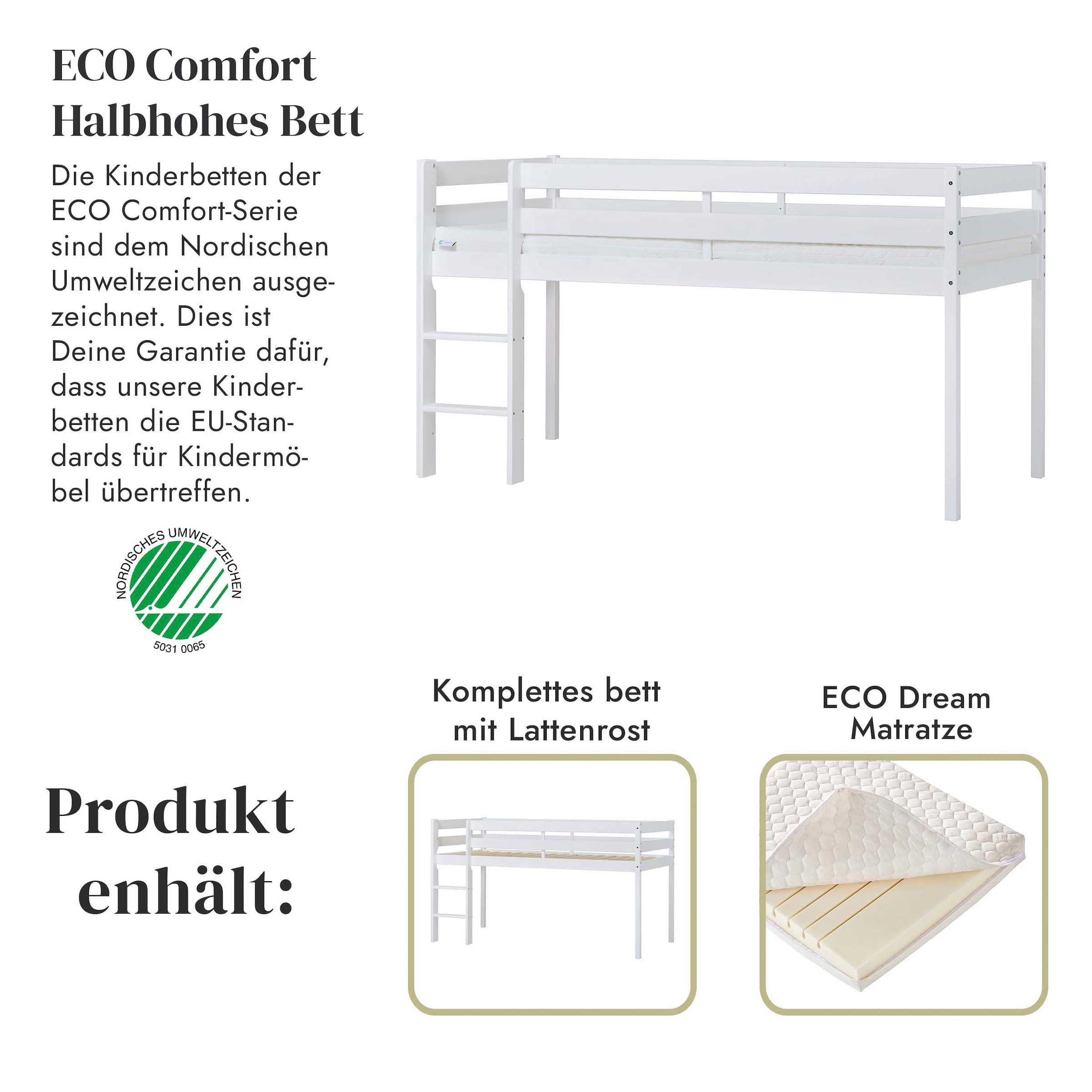 Hoppekids Spielbett »ECO COMFORT«, Höhe 72cm, Farbe & Grösse & Matratze