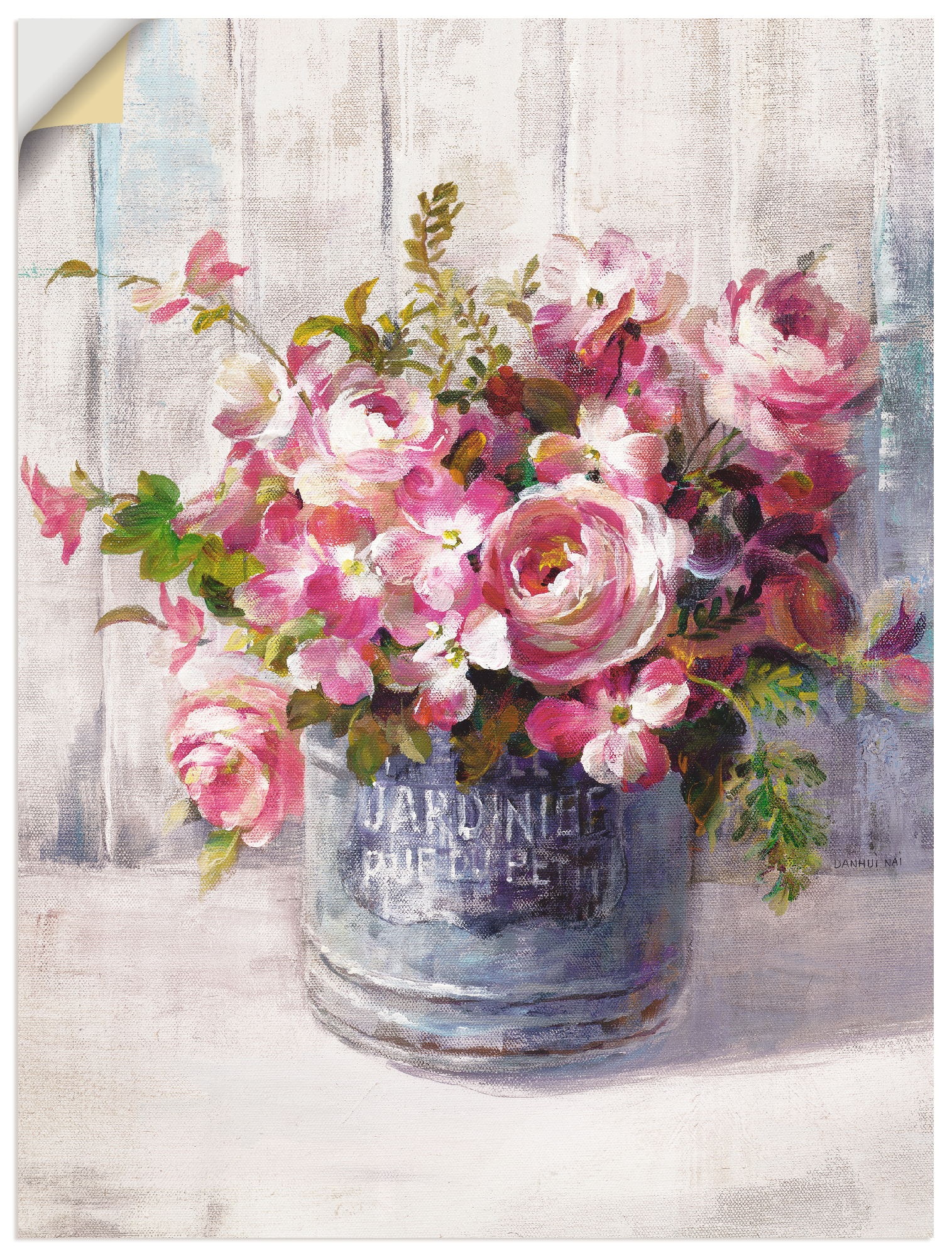 Image of Artland Wandbild »Gartenblumen I«, Blumen, (1 St.), in vielen Grössen & Produktarten -Leinwandbild, Poster, Wandaufkleber / Wandtattoo auch für Badezimmer geeignet bei Ackermann Versand Schweiz